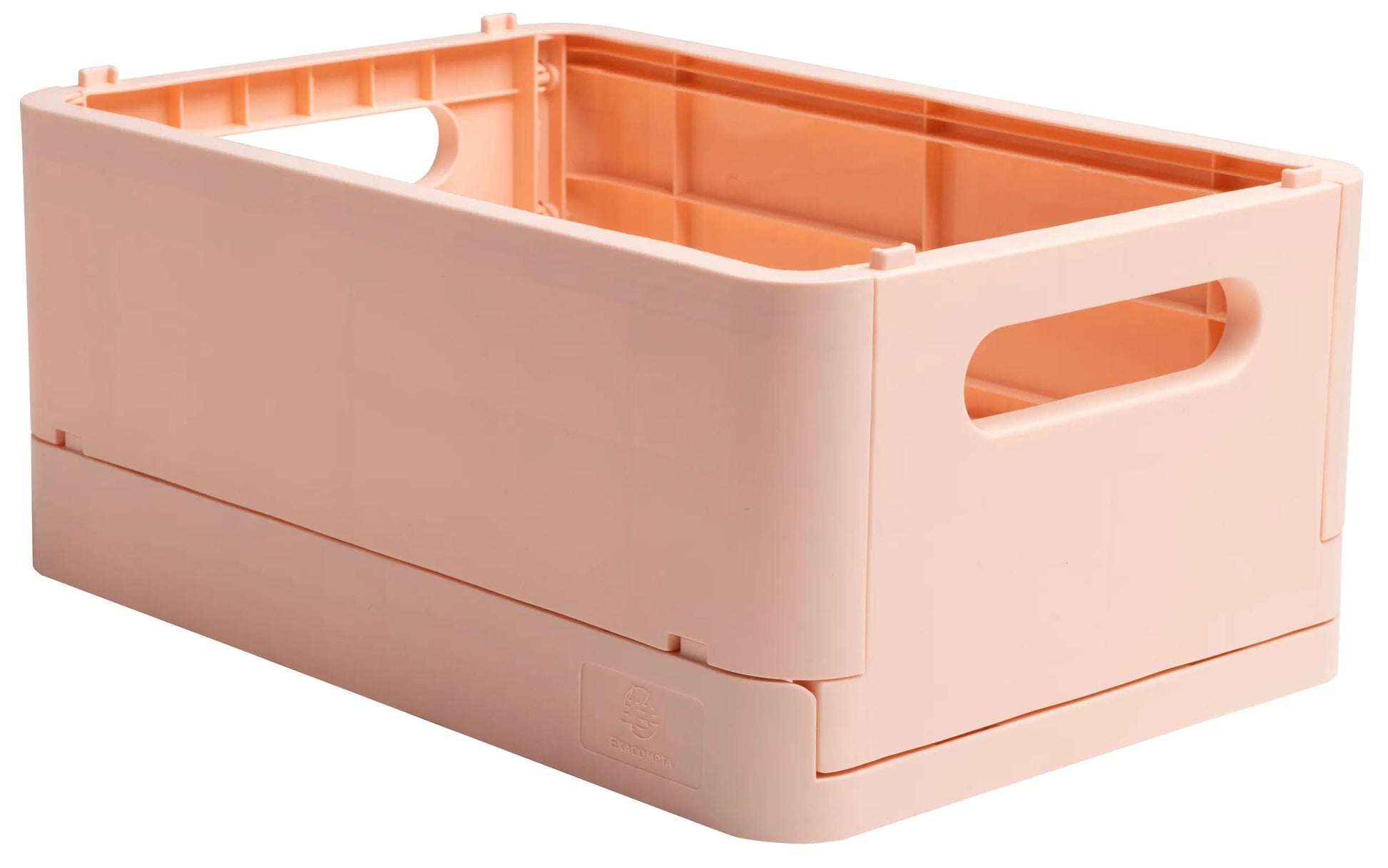 Exacompta Aufbewahrungsbox B 276 × H 120 × T 188 mm – für A5+, mit Tragegriff, stapelbar, Nude, PP