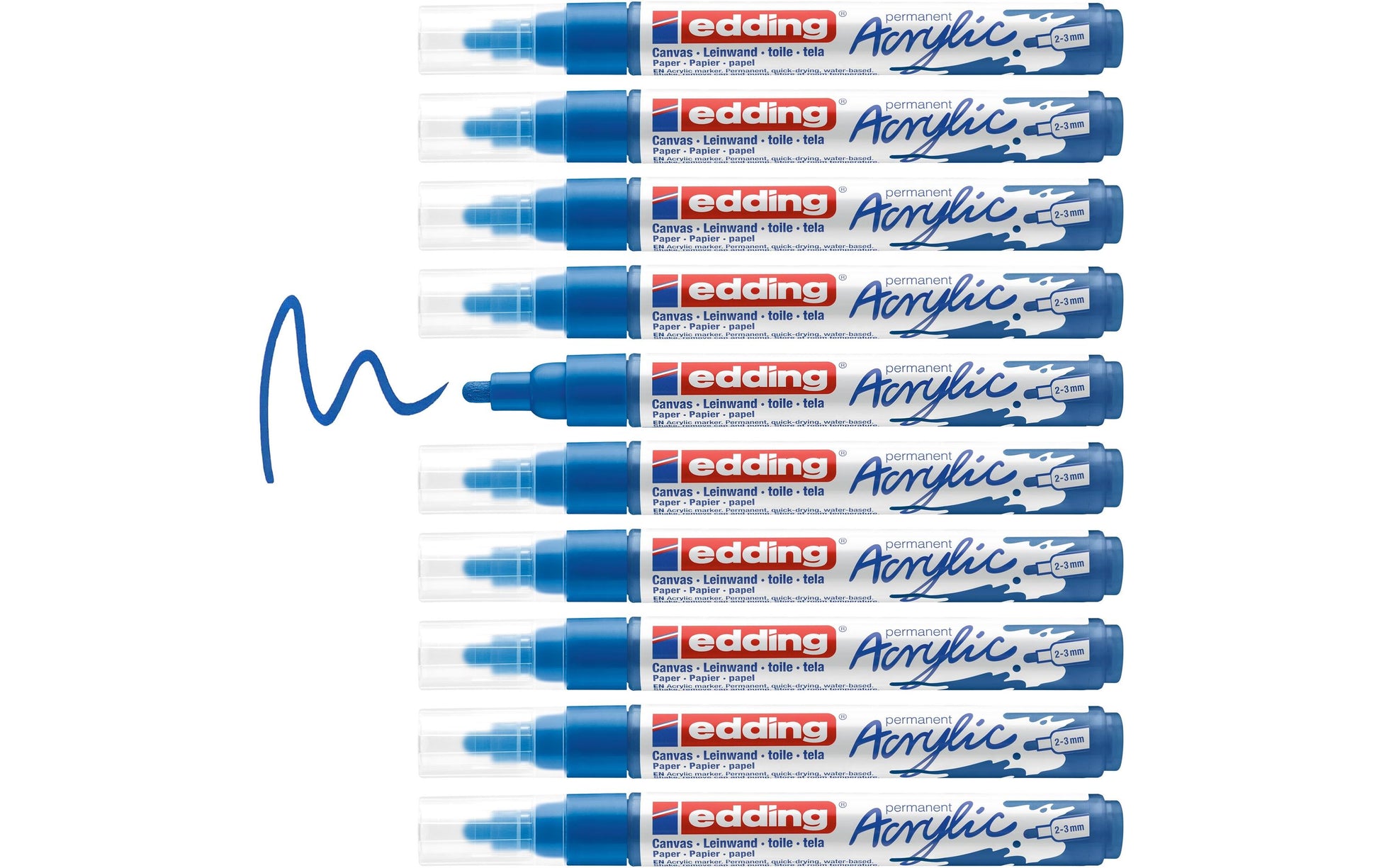 Edding Acrylmarker – Enzianblau, 1er