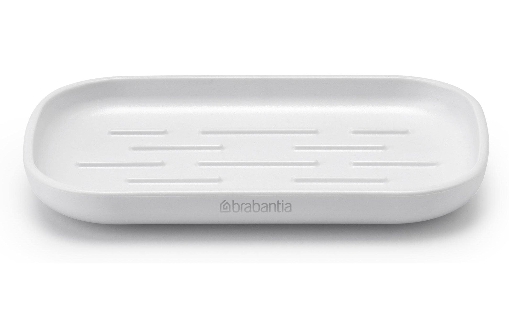 Brabantia Seifenschale – Kunststoff, 13,5×8,1×1,6 cm, Weiss, rechteckig