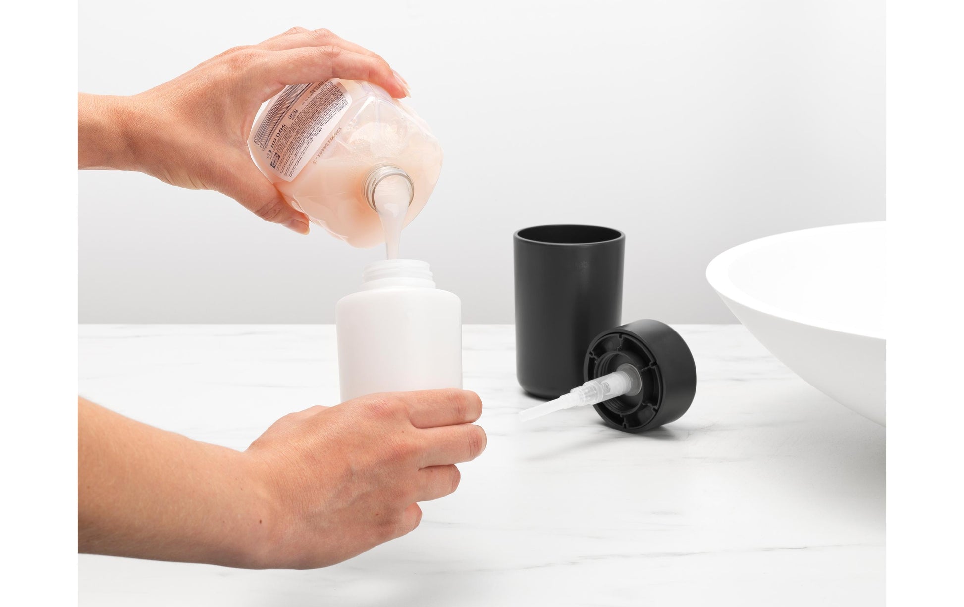 Brabantia ReNew Seifenspender – Kunststoff, Grau, 250 ml
