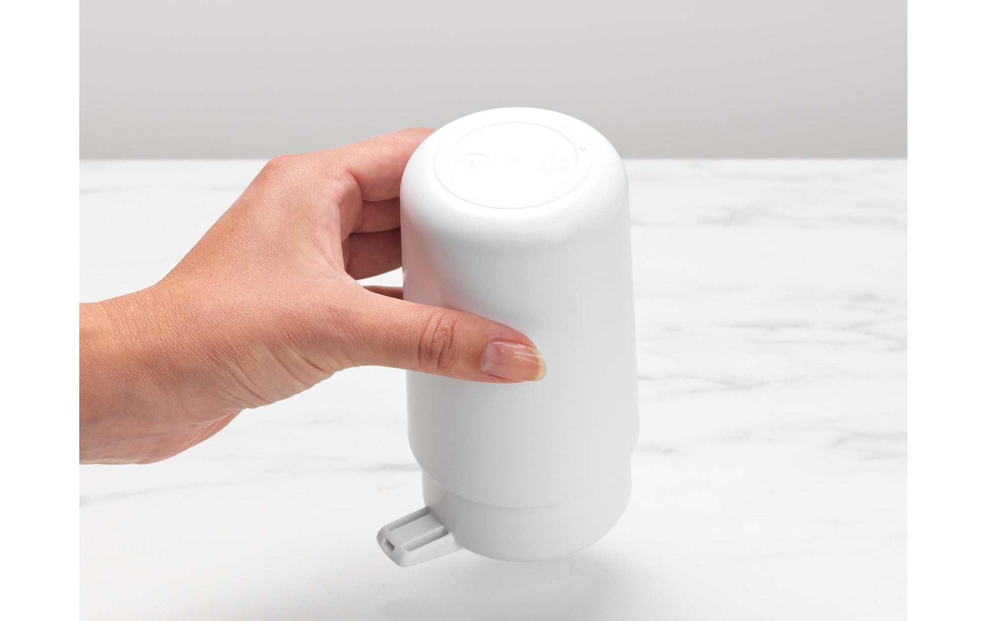 Brabantia ReNew Seifenspender – Tisch – Kunststoff, Weiss, 250 ml