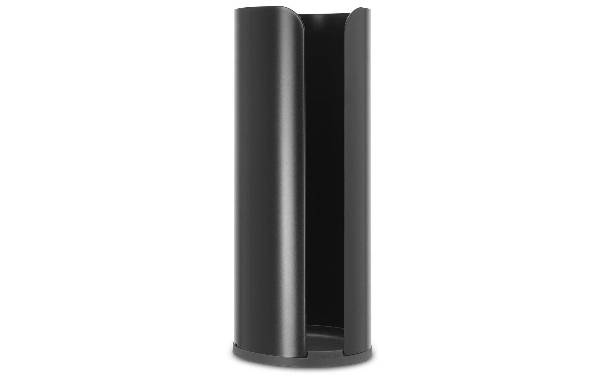 Brabantia Toilettenpapierständer – Stahl, schwarz matt, für 3 Rollen, 13,2 × 13,2 × 32,1 cm