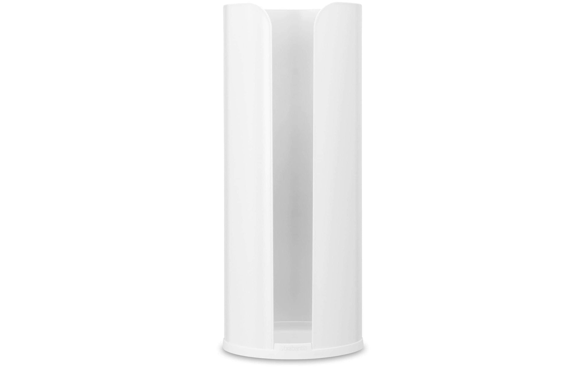 Brabantia ReNew – Toilettenpapierspender – Stahl, Weiss, für 3 Rollen, 13,2 × 13,2 × 32,1 cm