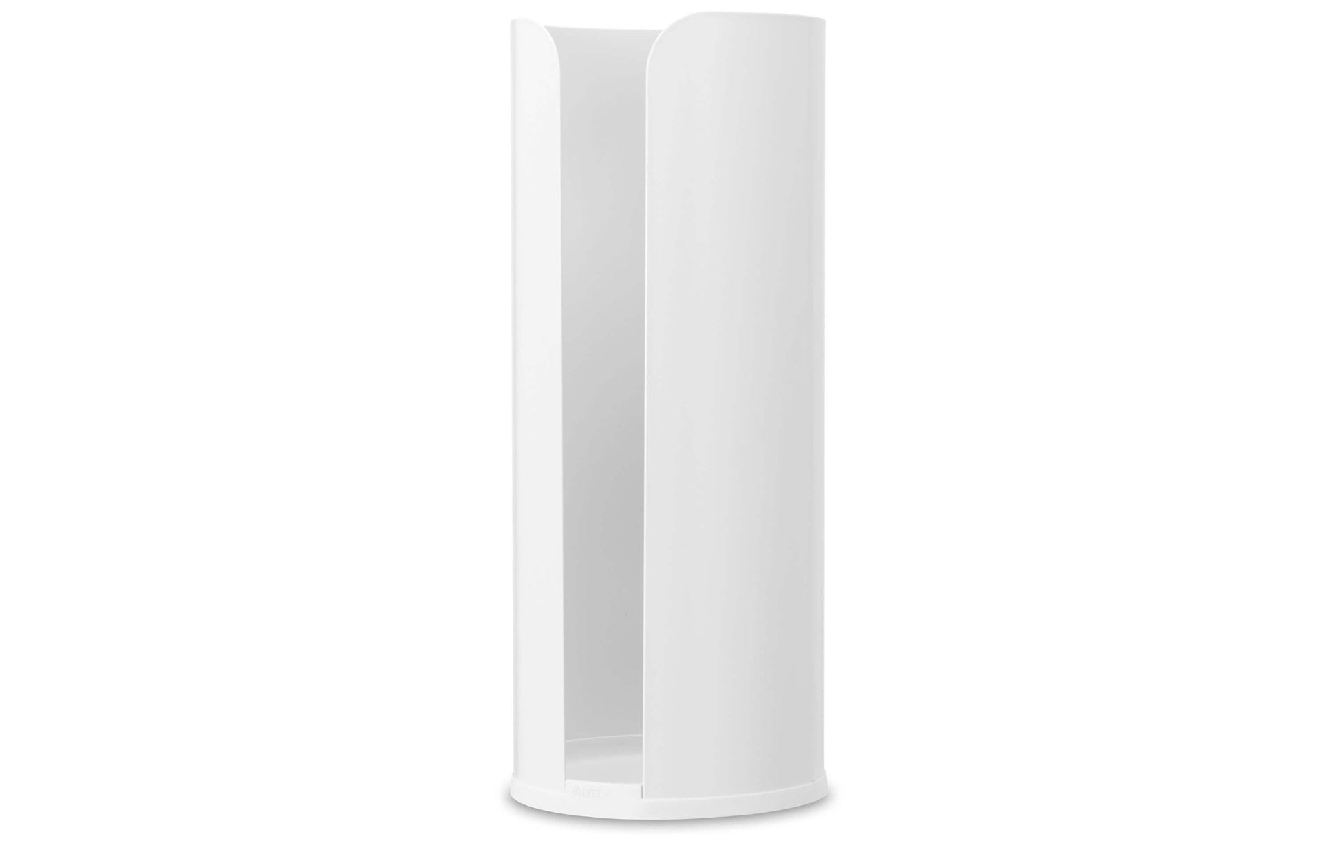 Brabantia ReNew – Toilettenpapierspender – Stahl, Weiss, für 3 Rollen, 13,2 × 13,2 × 32,1 cm