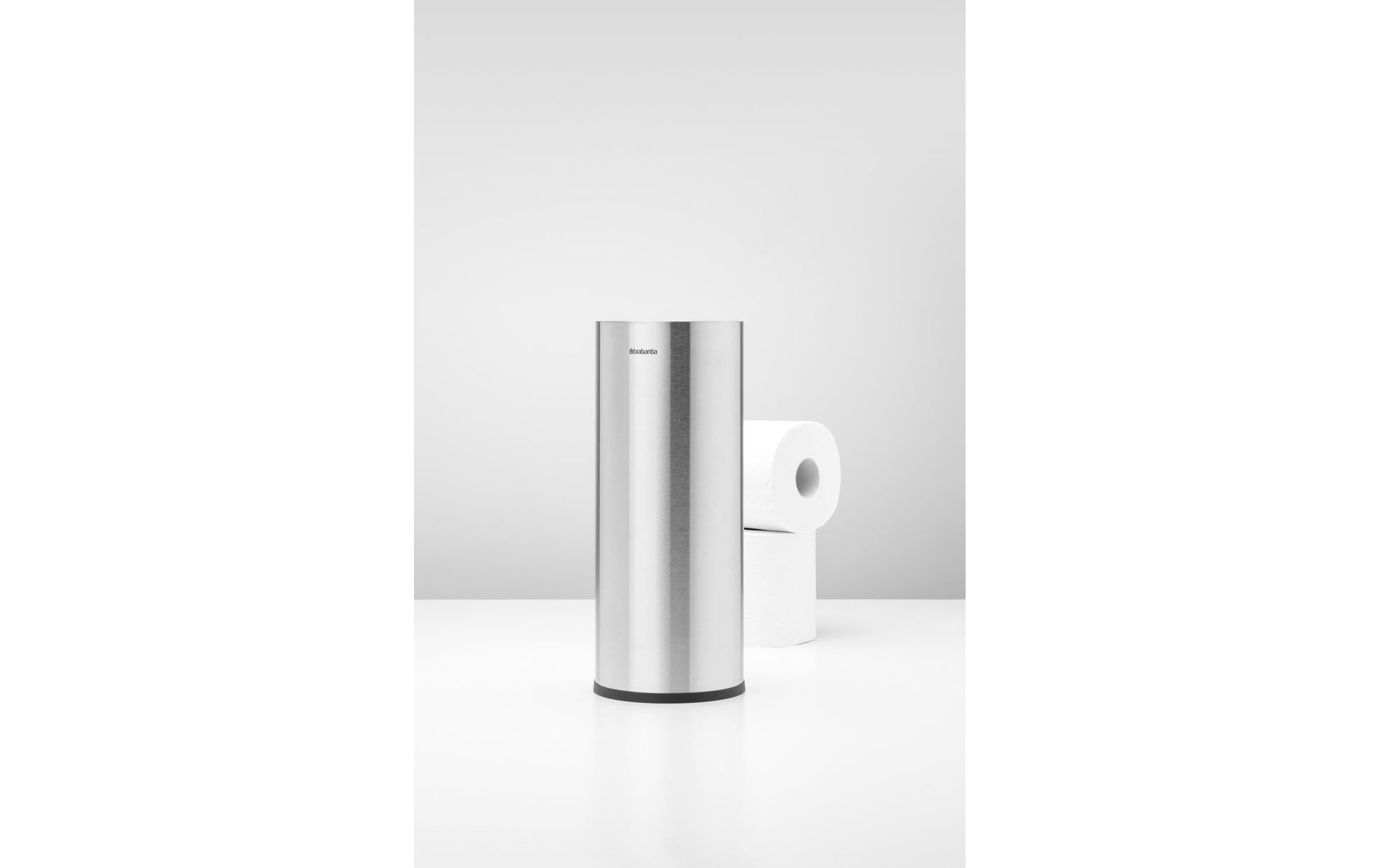 Brabantia ReNew – Toilettenpapierständer – Edelstahl matt, für 3 Rollen, 13,2 × 13,2 × 32,1 cm