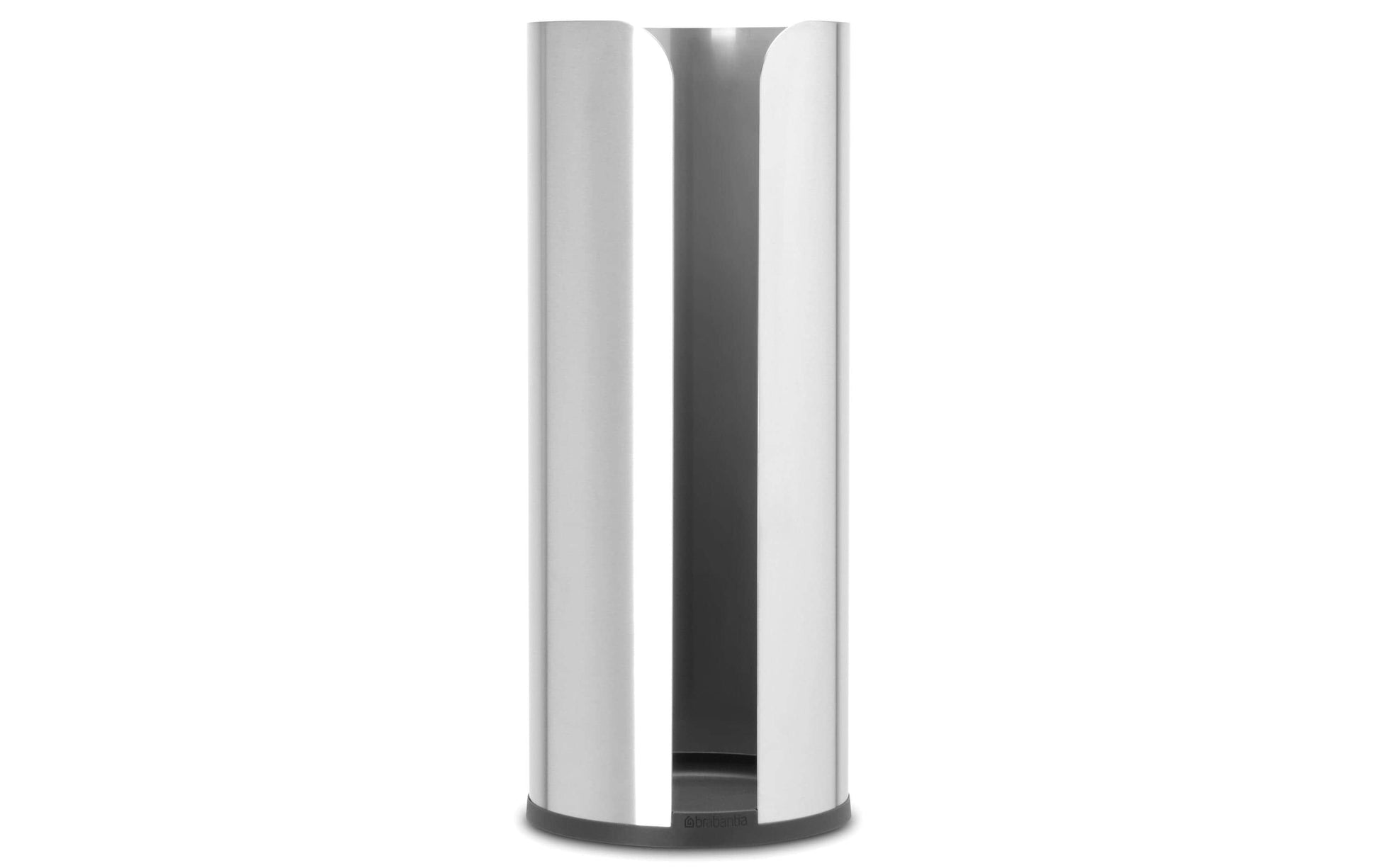 Brabantia ReNew – Toilettenpapierständer – Edelstahl matt, für 3 Rollen, 13,2 × 13,2 × 32,1 cm