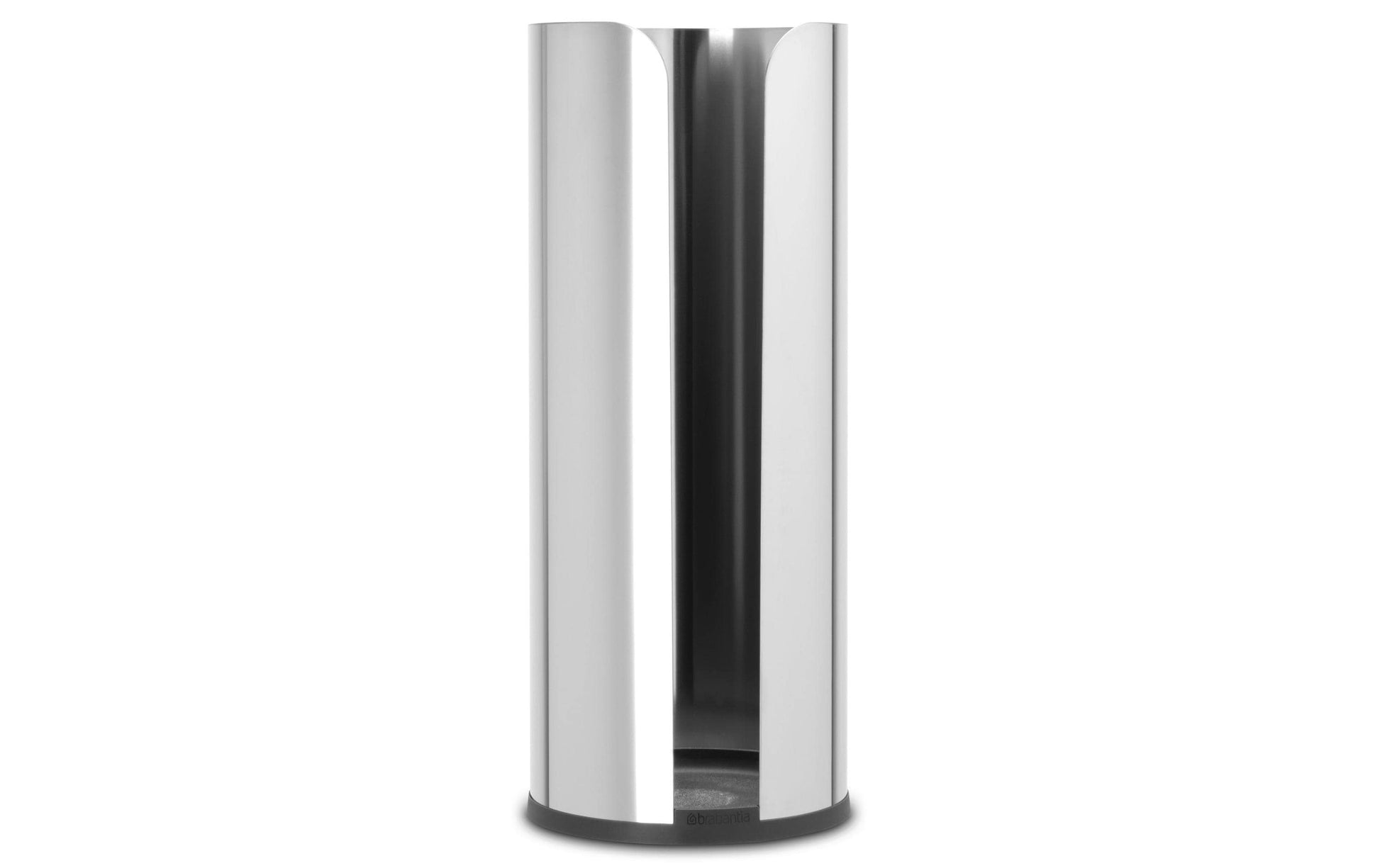 Brabantia ReNew – Toilettenpapierspender – Edelstahl, für 3 Rollen, 13,2 × 13,2 × 32,1 cm