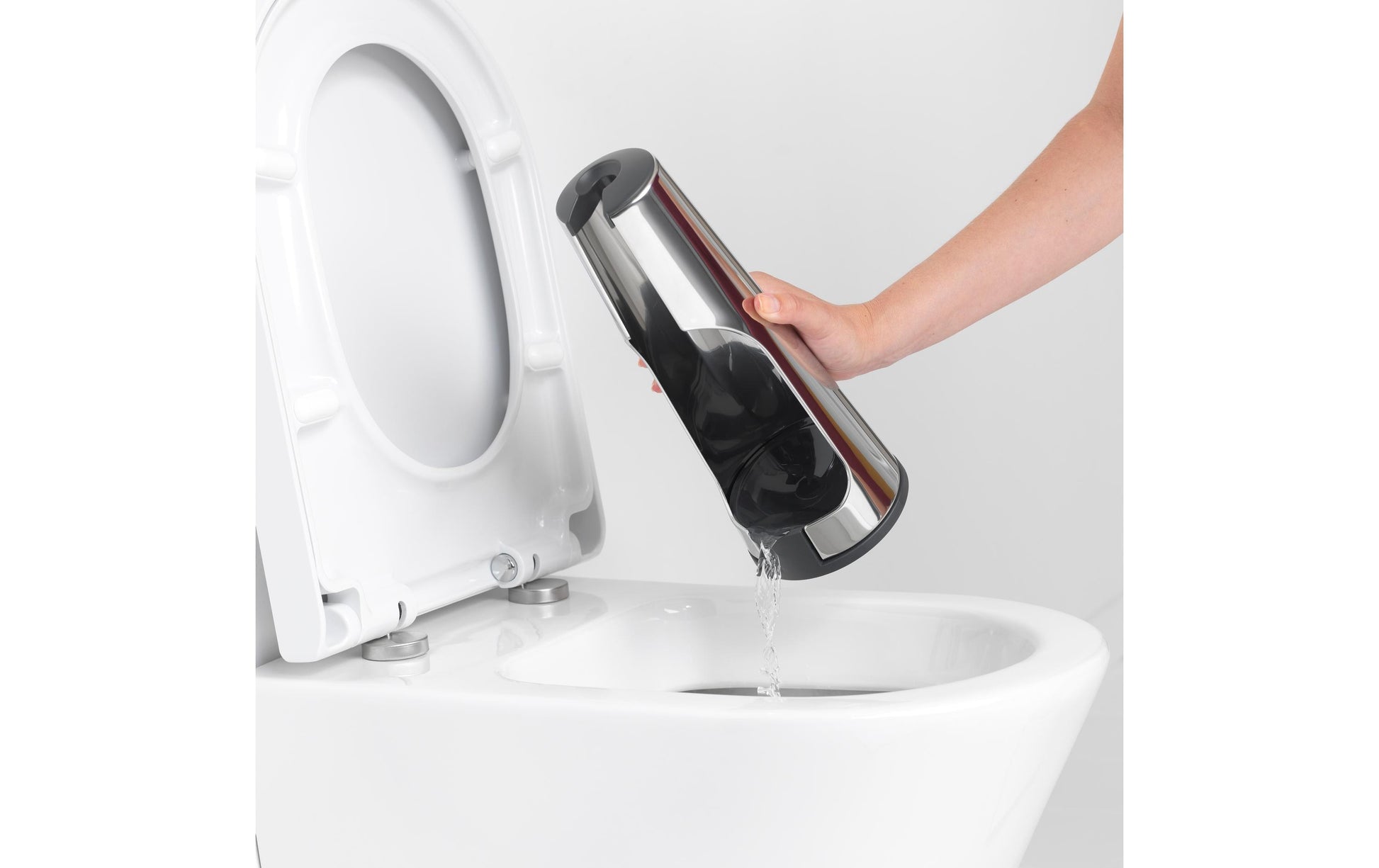 Brabantia WC-Garnitur Classic – Edelstahl, Ø 12,2 × H 42 cm