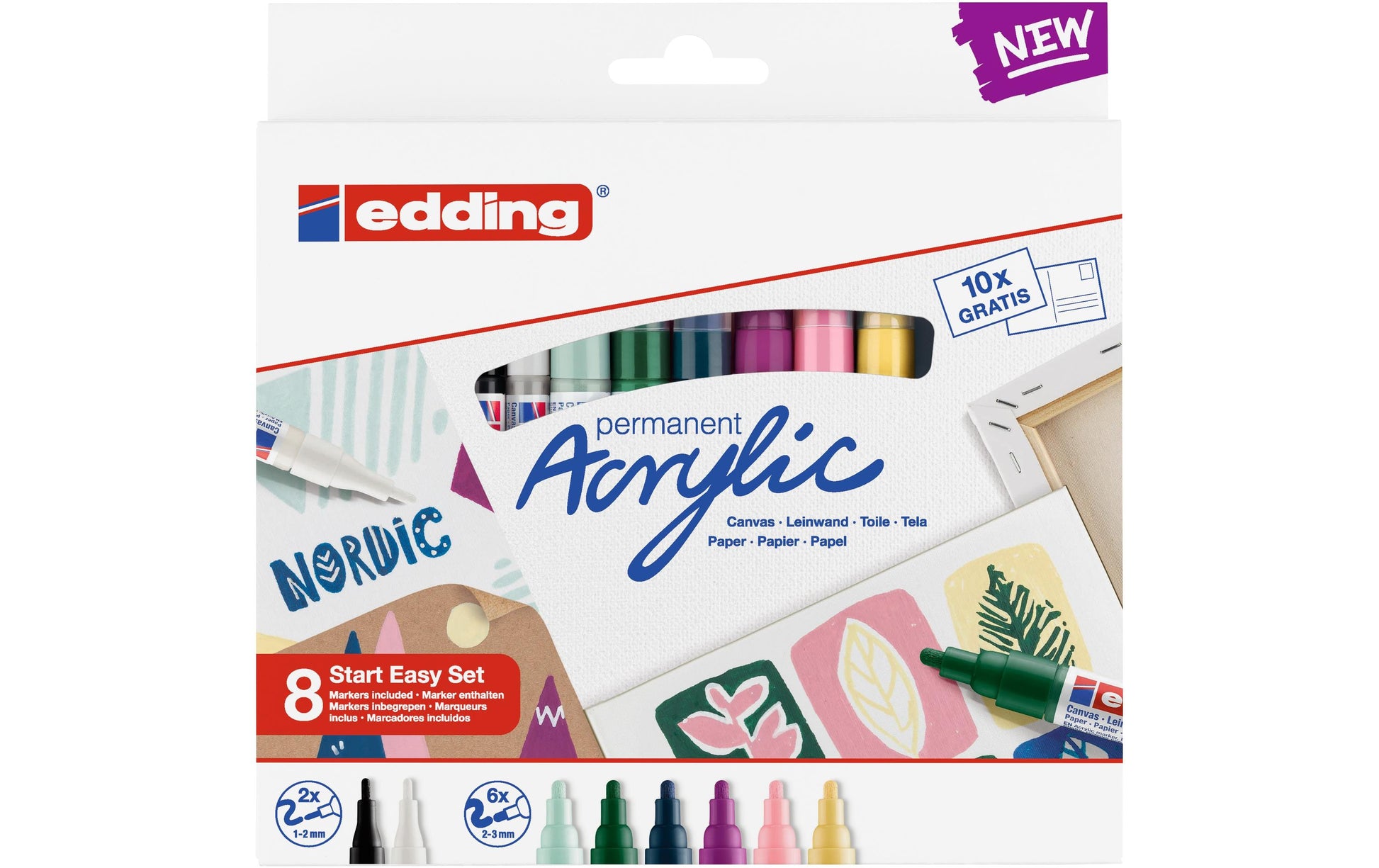 Edding Acrylmarker für Permanent-Marker – Brombeere, 1 Stück