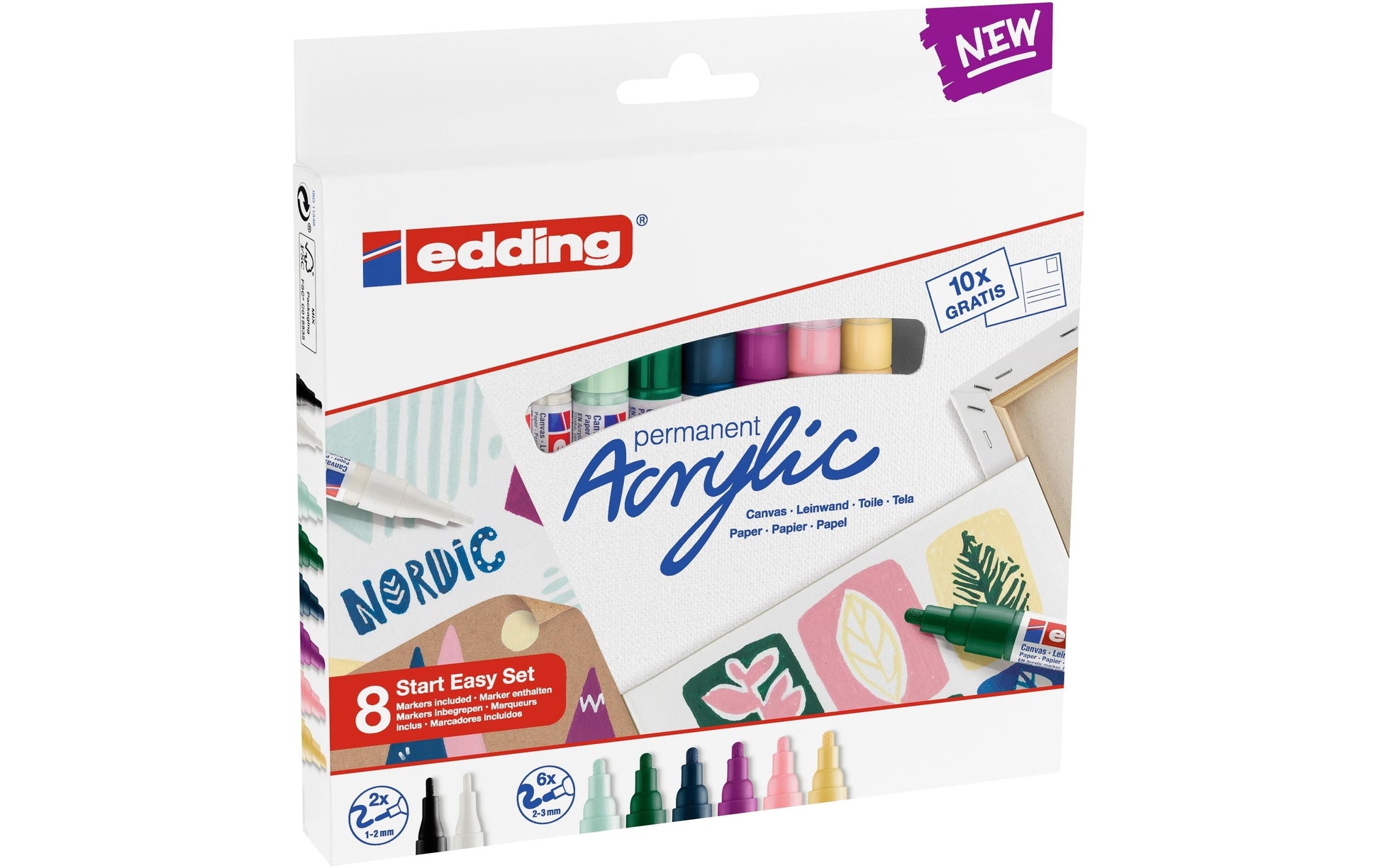 Edding Acrylmarker für Permanent-Marker – Brombeere, 1 Stück