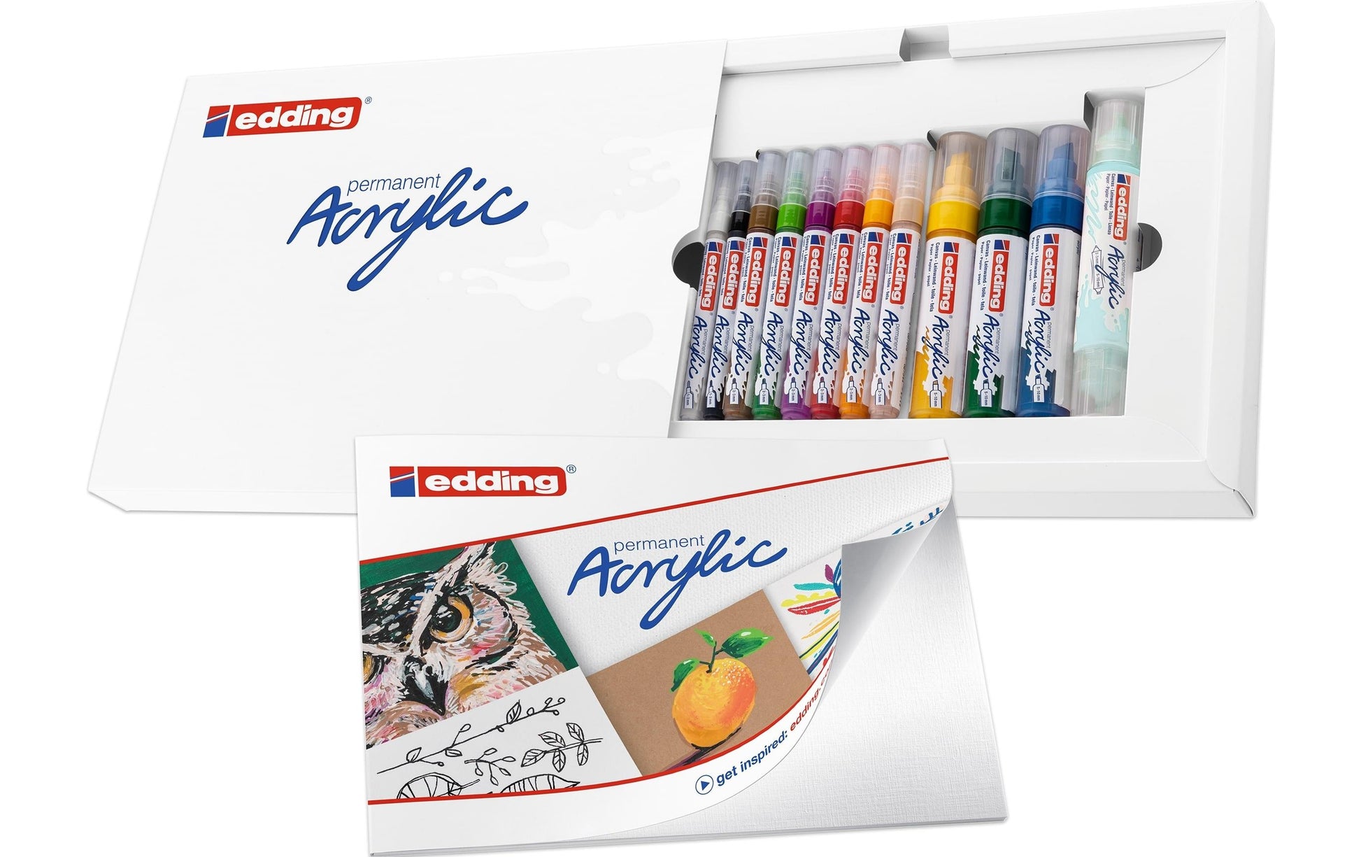 Edding Acrylmarker – mehrfarbig, 12er Set