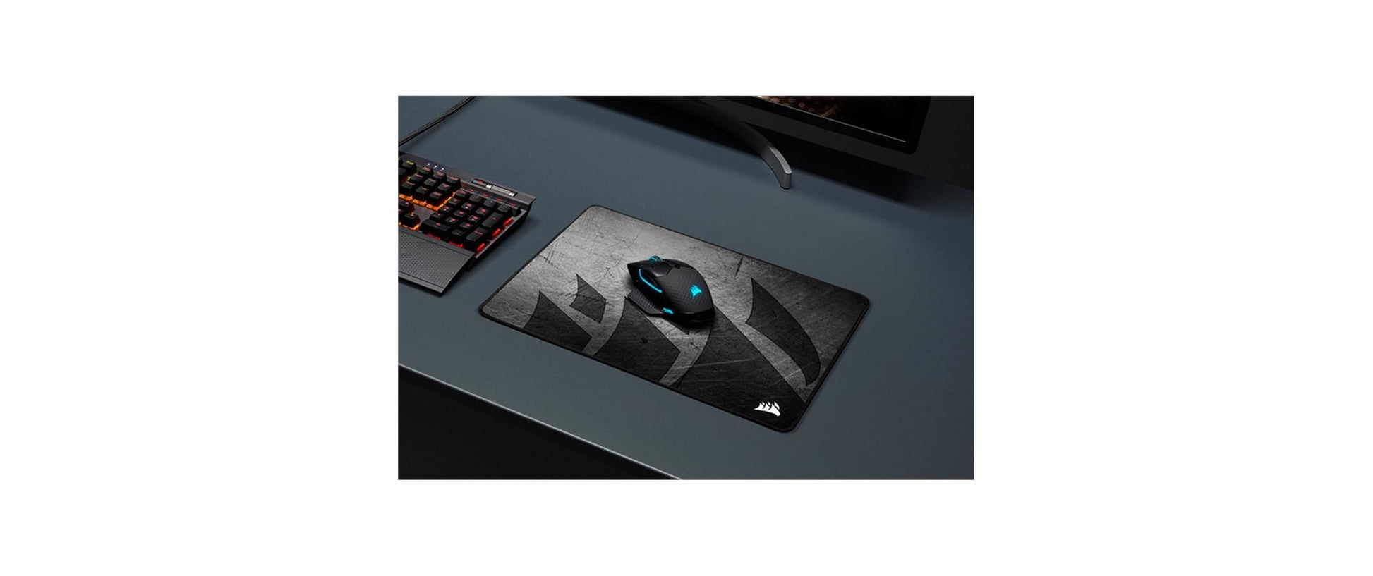 Corsair MM300 PRO – Gaming-Mauspad – 360 × 300 mm, Grau, Gestickte Kanten