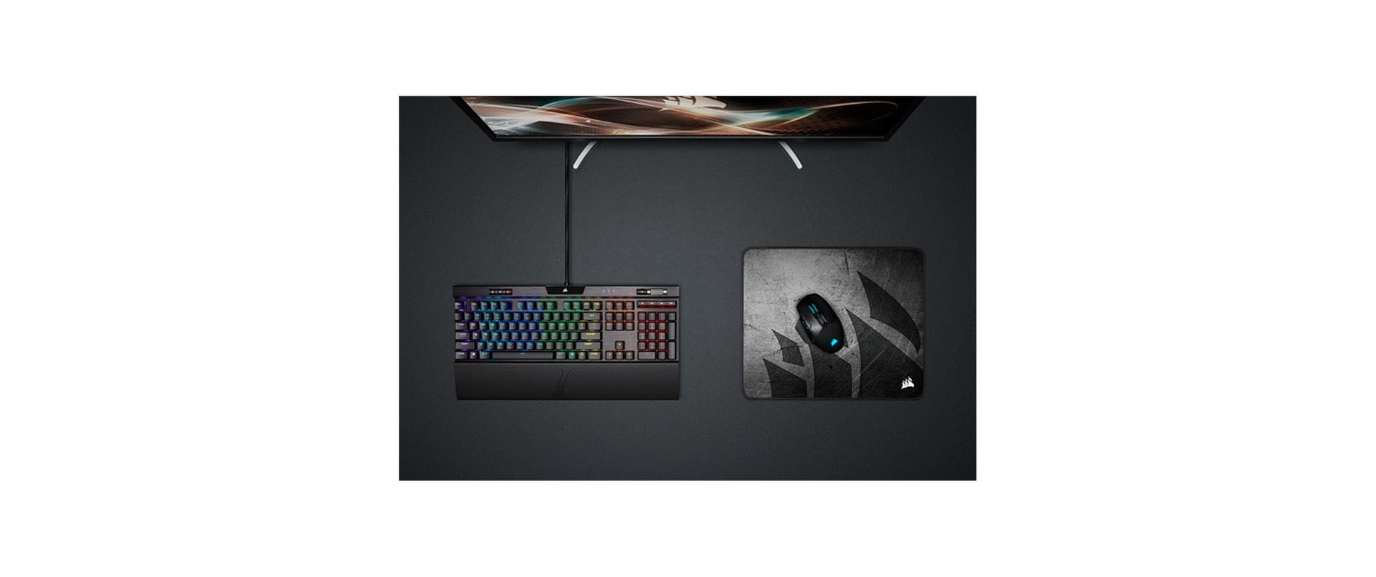 Corsair MM300 PRO – Gaming-Mauspad – 360 × 300 mm, Grau, Gestickte Kanten