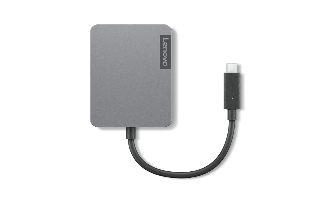 Lenovo 4X91A30366 Multiport-Adapter – USB-C, 1× HDMI, 1× VGA, 1× USB-A, GbE, für Lenovo