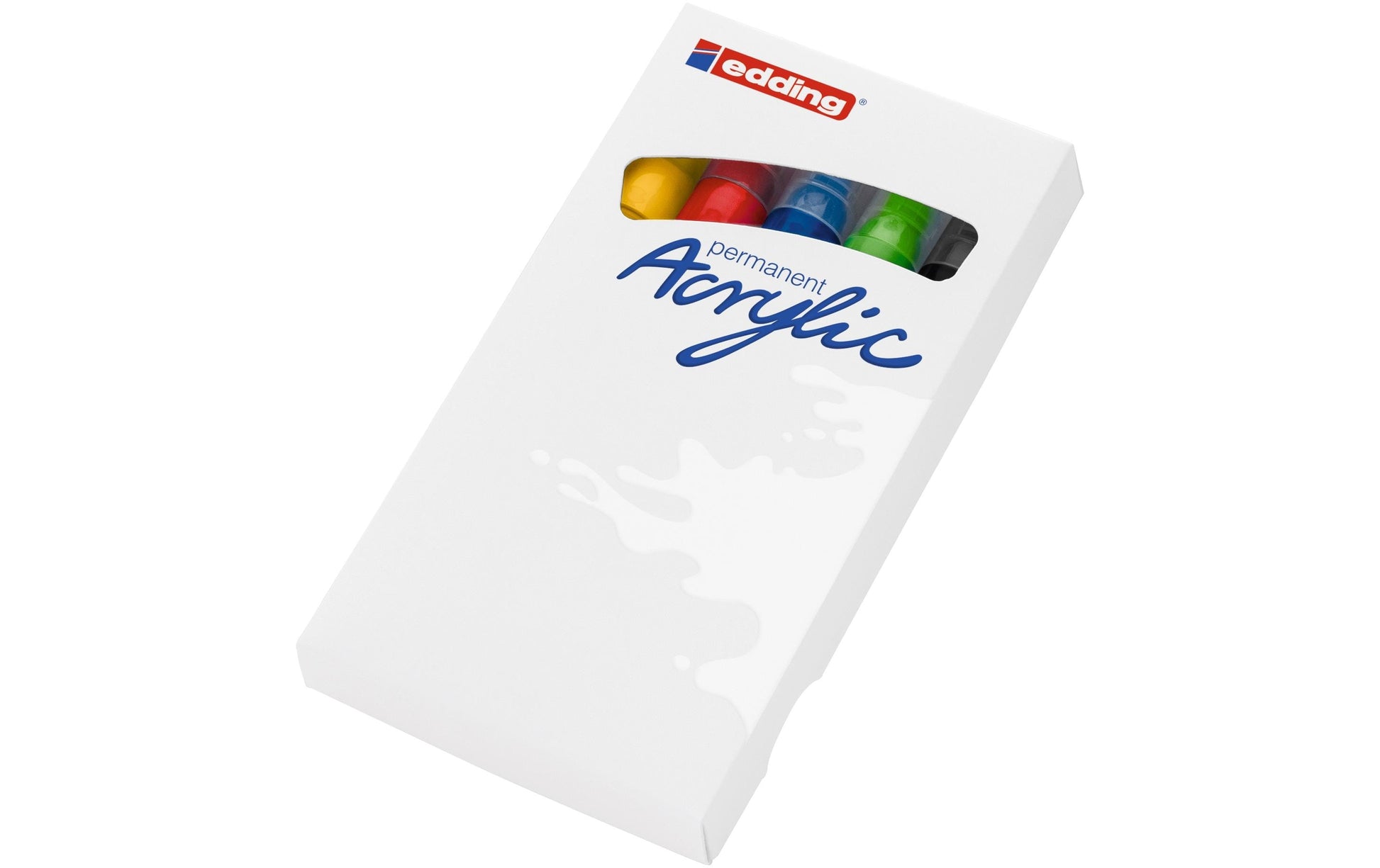 Edding Permanentmarker für dunkles Papier – sortiert, 5er Set