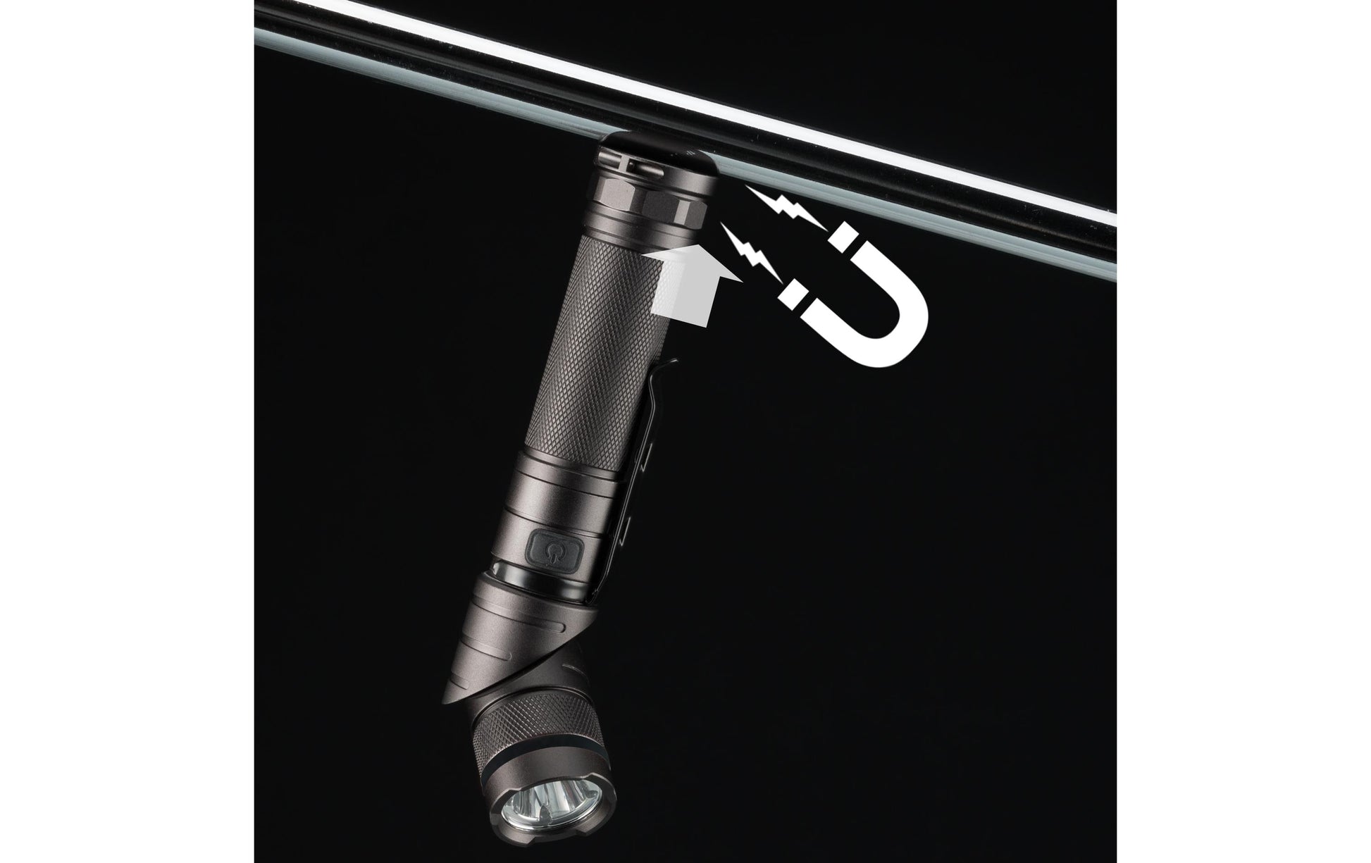 National Geographic Taschenlampe RG800 – 800 lm, 150 m, IP44, USB, Akku 2200 mAh – Schwarz