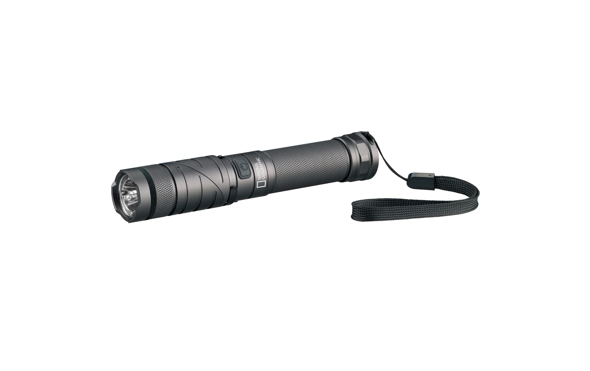 National Geographic Taschenlampe RG800 – 800 lm, 150 m, IP44, USB, Akku 2200 mAh – Schwarz
