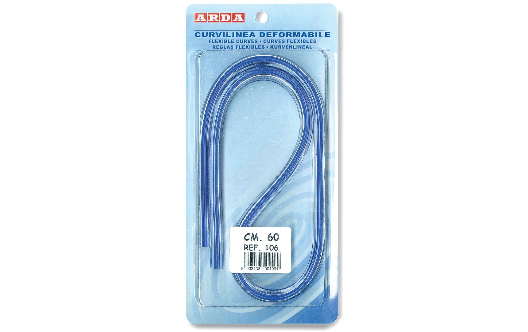 ARDA Kurvenlineal – Polyester – 50 cm – Facette – Blau