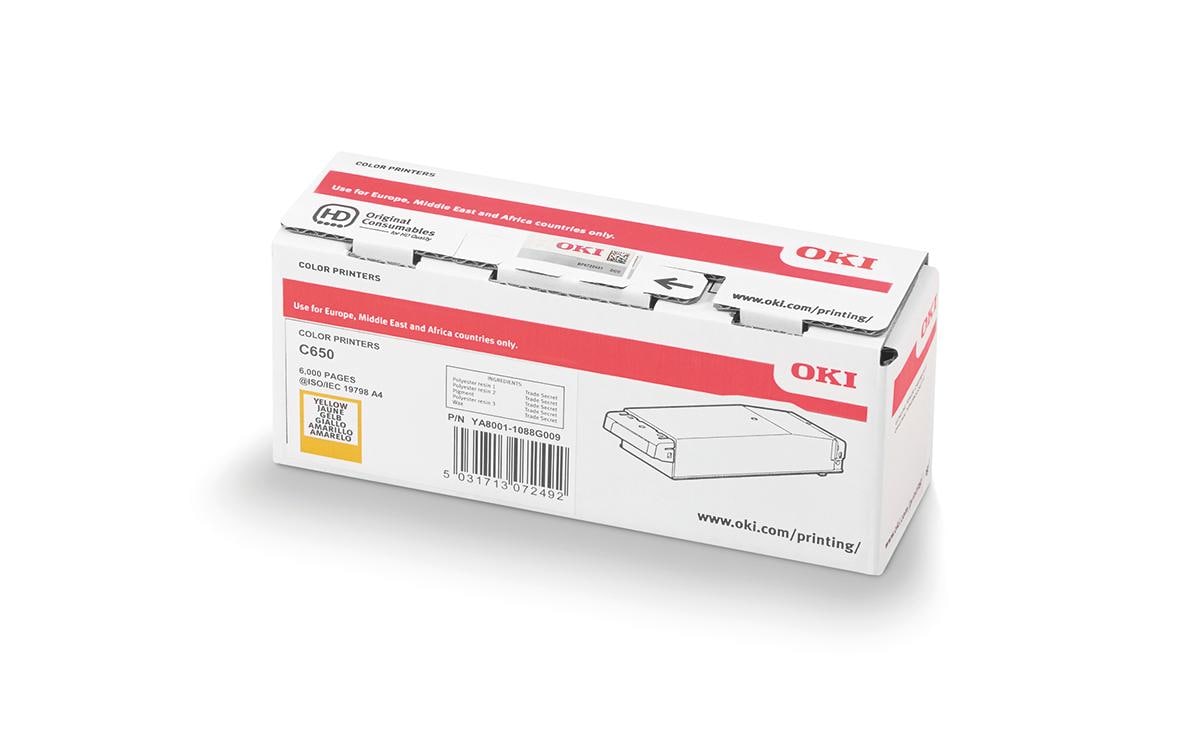 OKI Toner – Gelb, 6000 Seiten