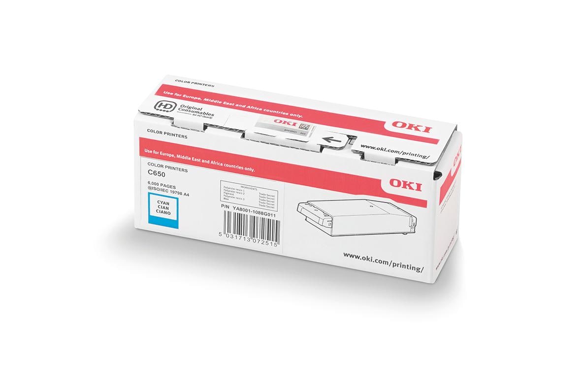 OKI Toner – cyan, 6000 Seiten