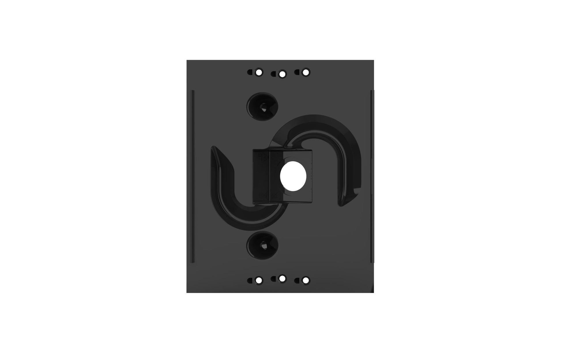 2N Montageplatte – Wand, 134×0×115 mm, Schwarz, für IP Solo (9155301CS, 9155301CBS)