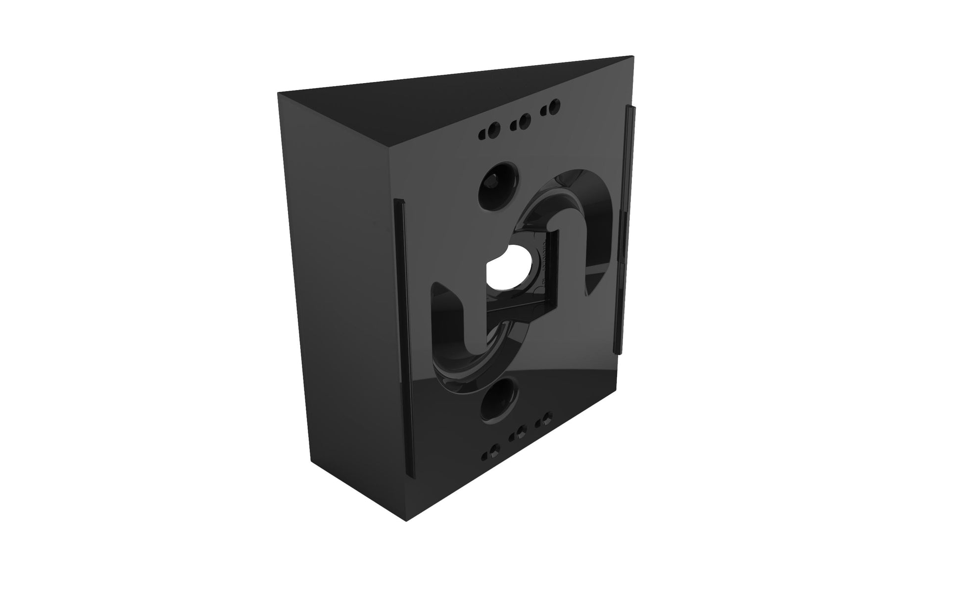 2N Montageplatte – Wand, 134×0×115 mm, Schwarz, für IP Solo (9155301CS, 9155301CBS)