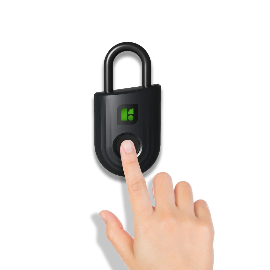 igloohome Padlock Lite Smart-Vorhängeschloss – Fingerabdruck, BT 5.0, IP66, Ø6 mm