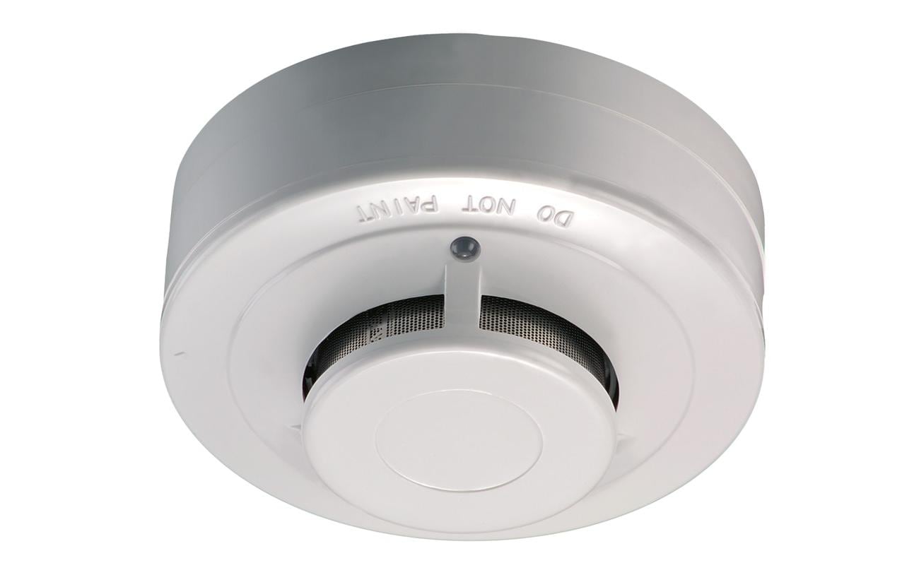 ABUS RM1000 – Rauchmelder, kabelgebunden, 12 V DC, EN54-7 – Weiss