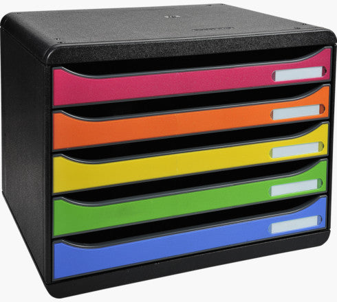 Exacompta BIG-Box PLUS Classic – Ablagebox quer, 27,1 cm, Schwarz