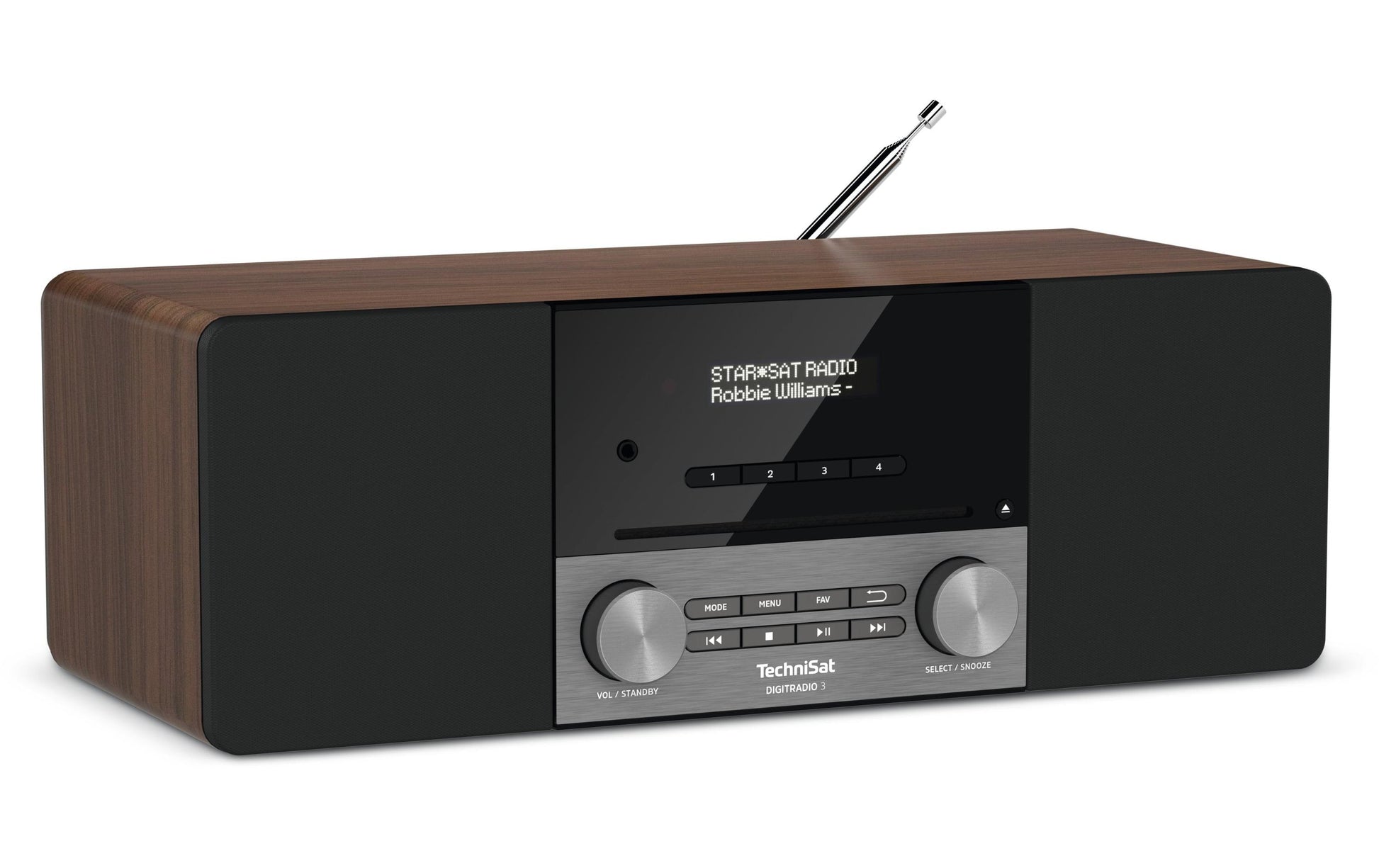 TechniSat DigitRadio 3 – DAB-/Internetradio – Tischradio – DAB+, USB – Schwarz