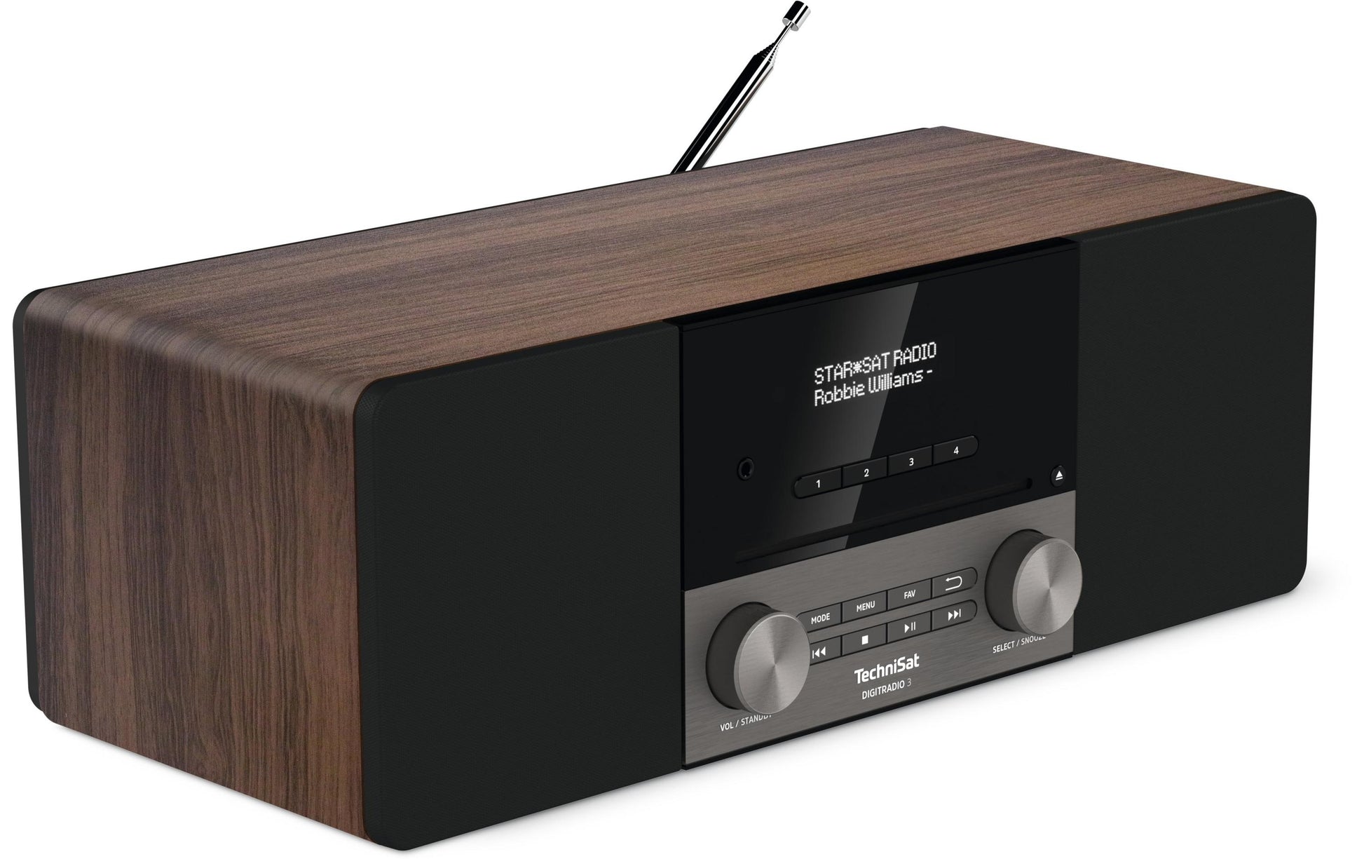 TechniSat DigitRadio 3 – DAB-/Internetradio – Tischradio – DAB+, USB – Schwarz