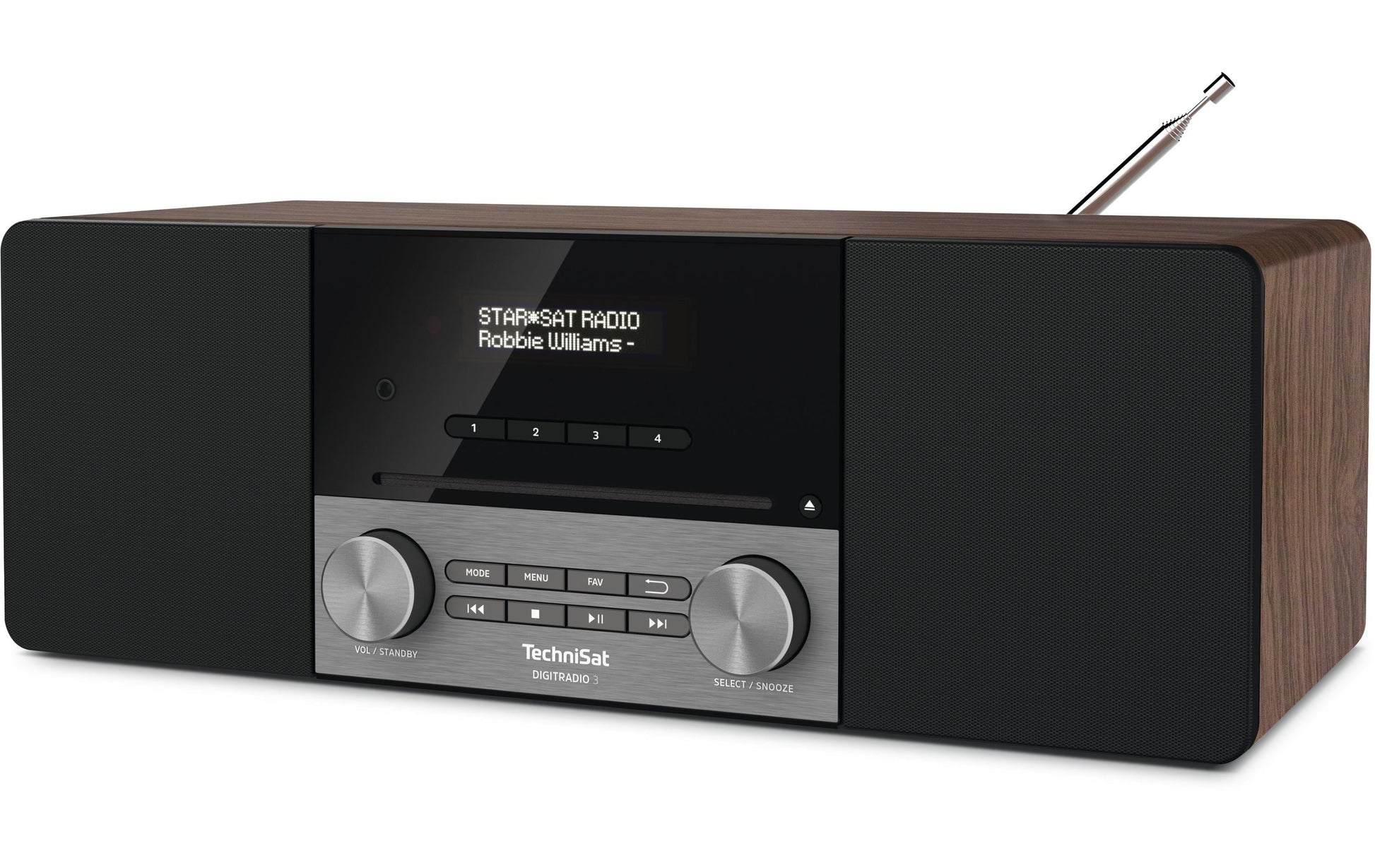 TechniSat DigitRadio 3 – DAB-/Internetradio – Tischradio – DAB+, USB – Schwarz