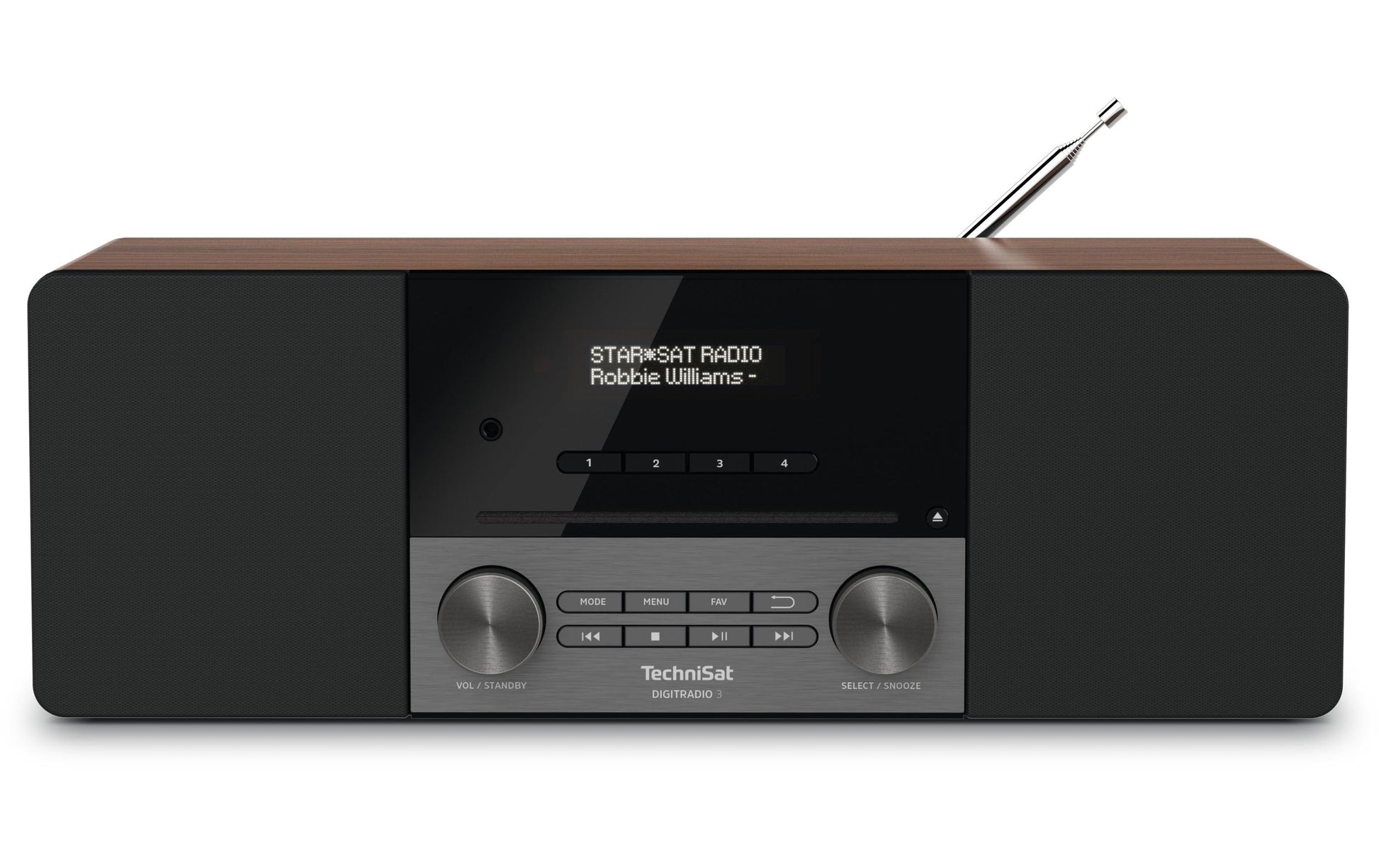 TechniSat DigitRadio 3 – DAB-/Internetradio – Tischradio – DAB+, USB – Schwarz