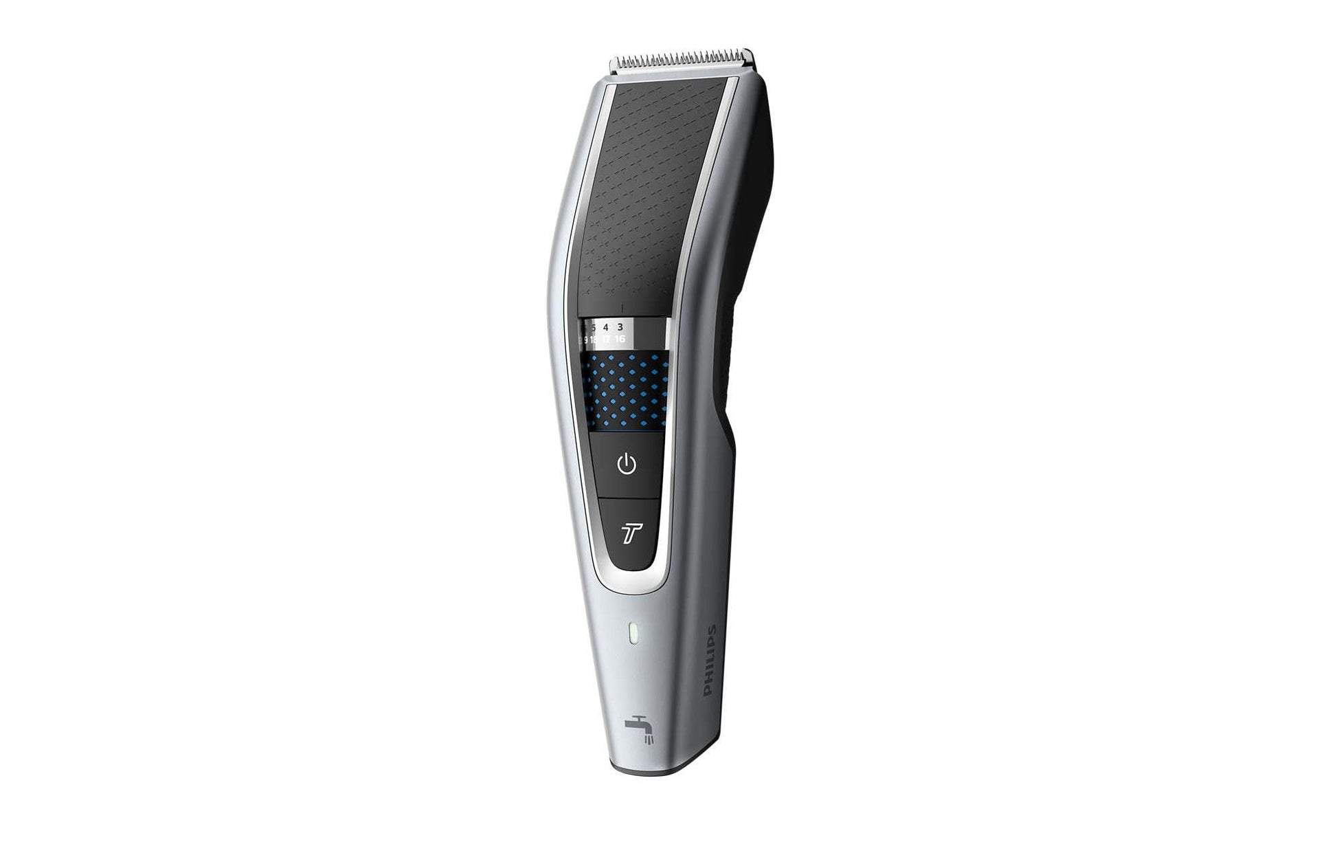Philips Haarschneider Serie 5000 HC5630/15 – Akku, 90 min – Schnittlängen 0,5–28 mm – Silber – Edelstahlmesser