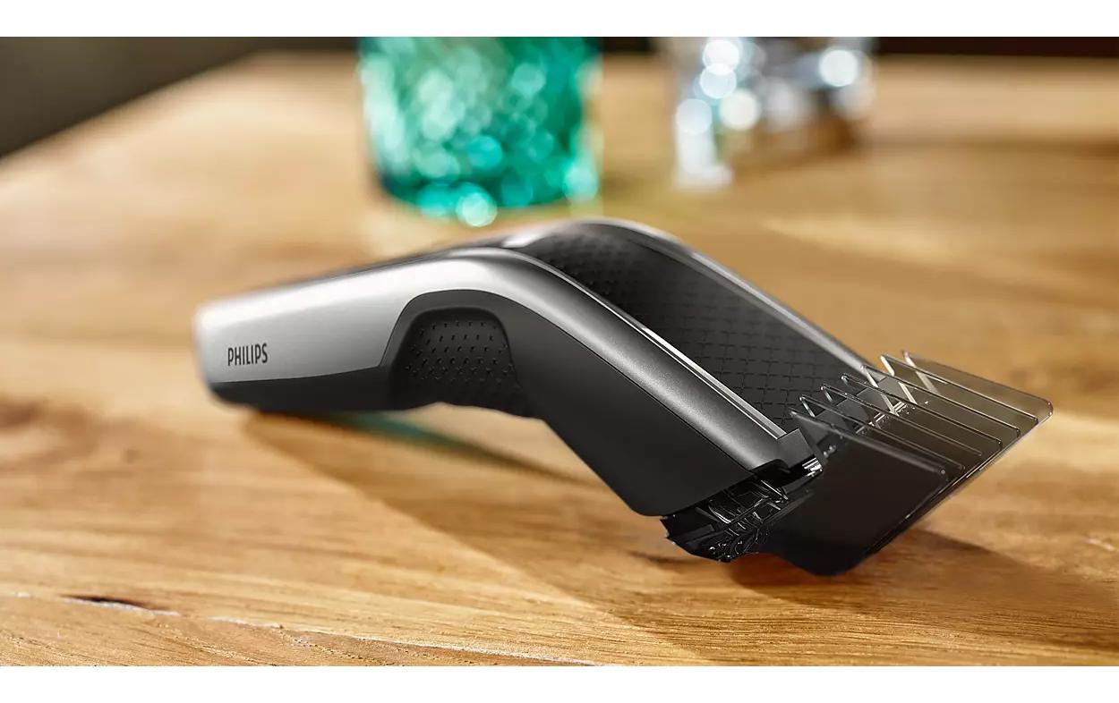 Philips Haarschneider Serie 5000 HC5630/15 – Akku, 90 min – Schnittlängen 0,5–28 mm – Silber – Edelstahlmesser