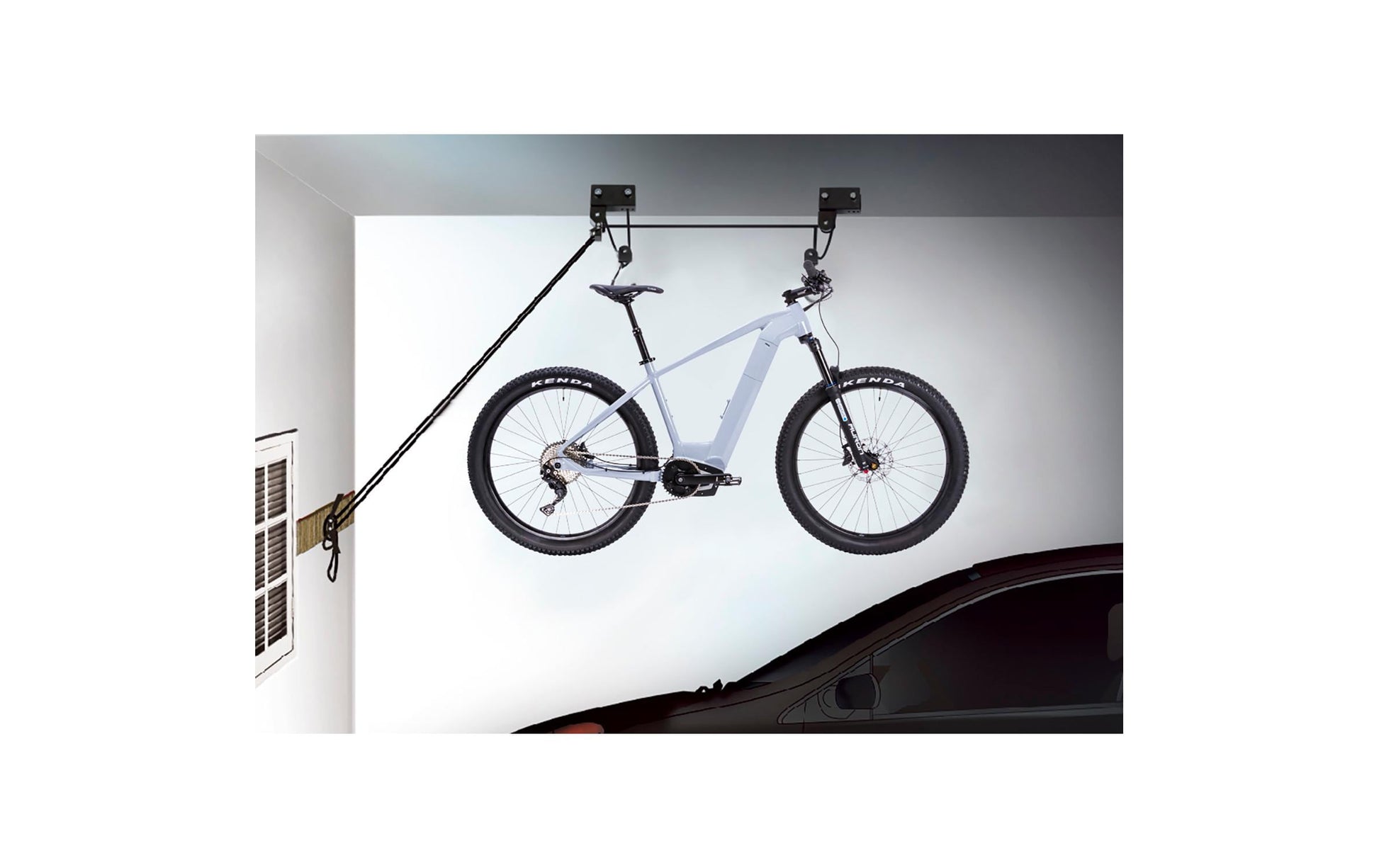M-Wave Bike Lift Strong Wandhalterung – schwarz – 57 kg – für E-Bikes