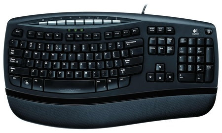 Logitech Comfort Wave 450 – Tastatur – kabelgebunden – QWERTY – Schwarz