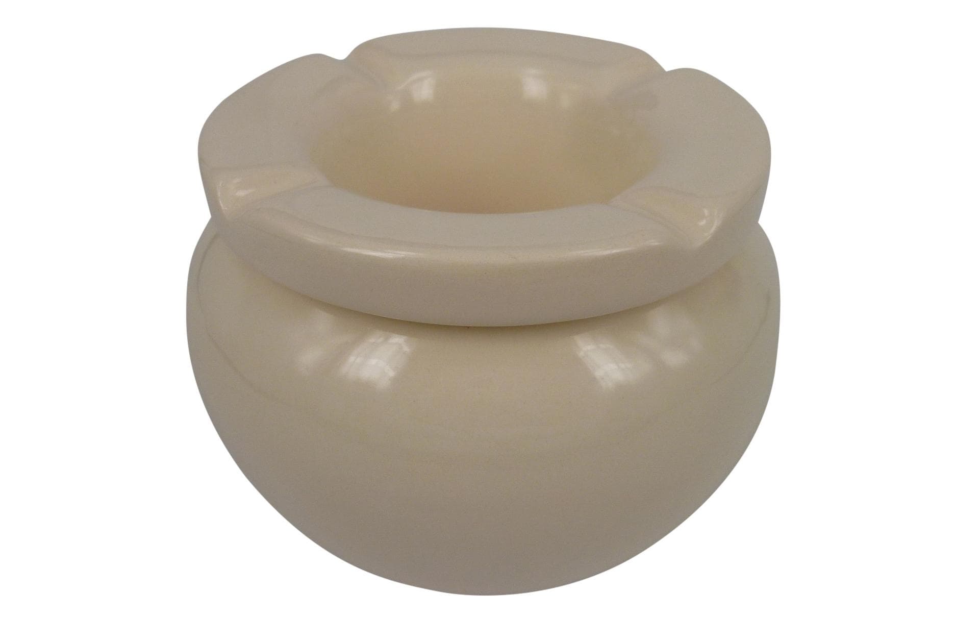 Dameco Aschenbecher – Ø 10 × 10 cm – Keramik, weiss