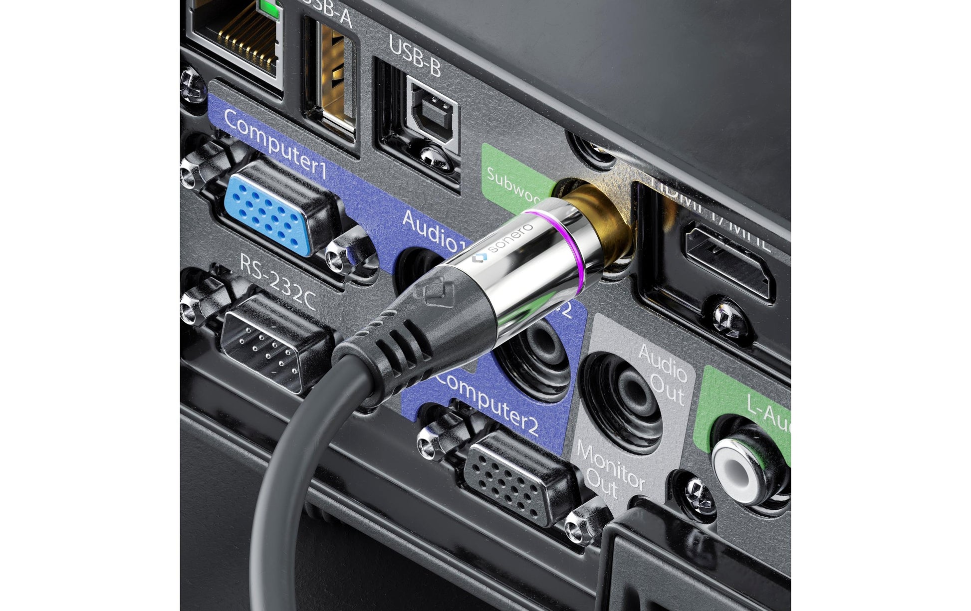 Sonero Cinch-Kabel (2×) – Cinch Stecker–2× Cinch Stecker – 1,5 m, vergoldete Stecker