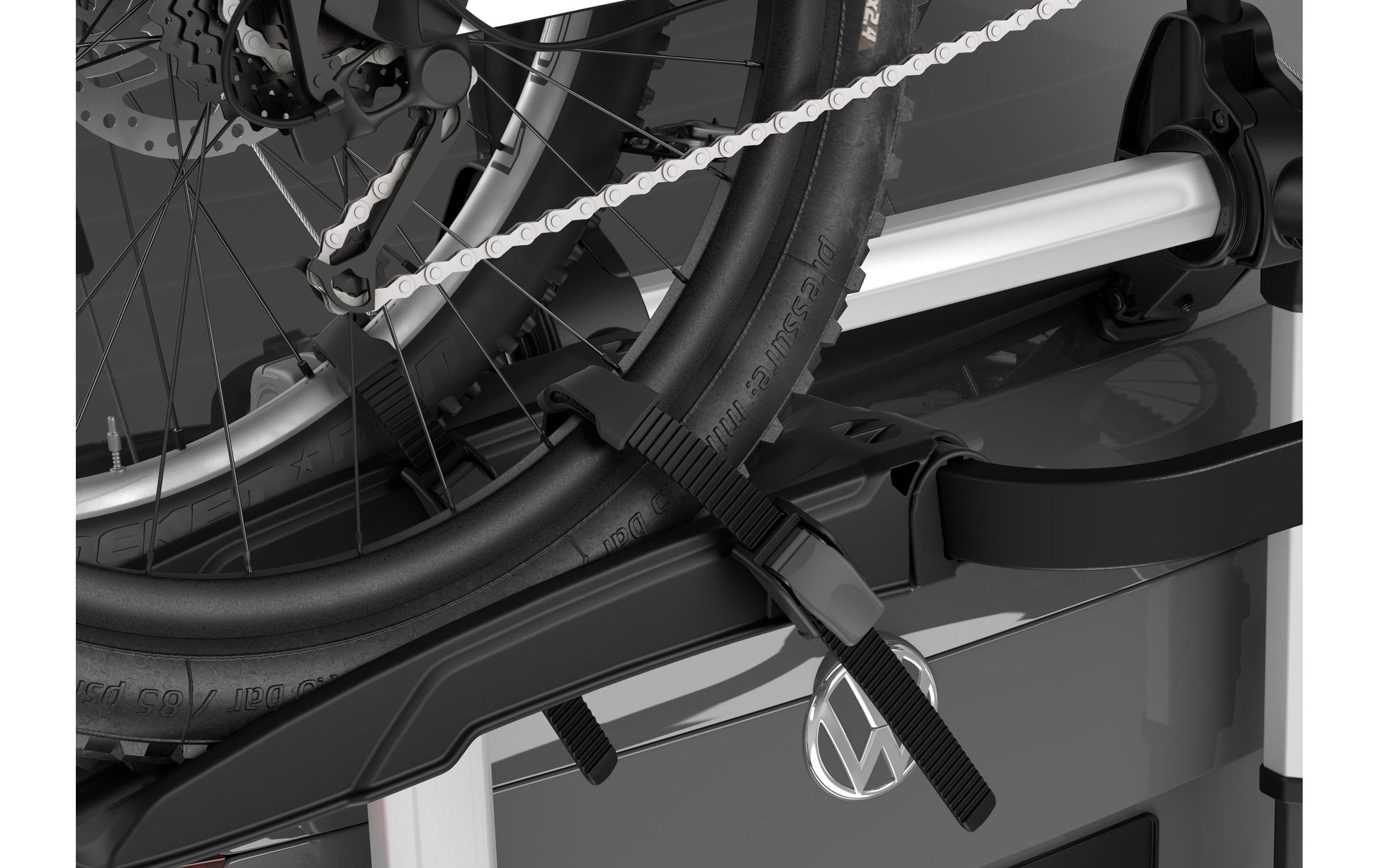 Thule Fahrradträger – für 2 Velos, Rahmen 22–80 mm – 120 × 59 × 127 cm – Aluminium – 1 Stk.