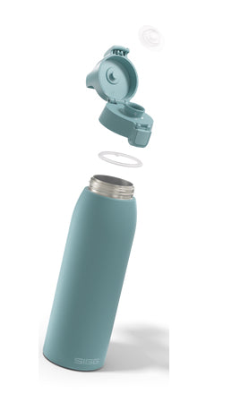 SIGG Shield One Isolierflasche 1 l – Doppelwandig, Edelstahl, Druckknopfdeckel