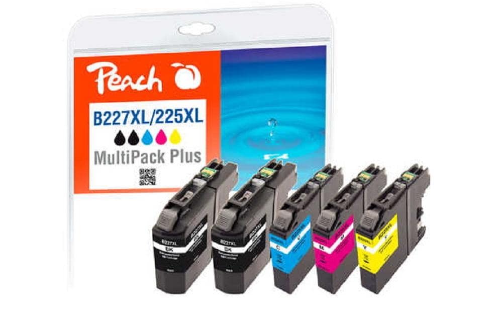 Peach Tintenpatronen-Multipack, XL, 5er-Pack – für Brother DCPJ 4120 DW, MFCJ 4420 DW, MFCJ 4425 DW und andere