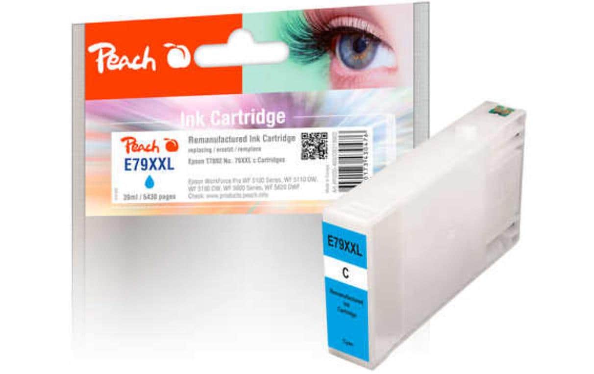 Peach 79XXL Cyan Tintenpatrone (Kompatibel) – 5'430 Seiten – für Epson WorkForce Pro WF-5100/5110/5190…