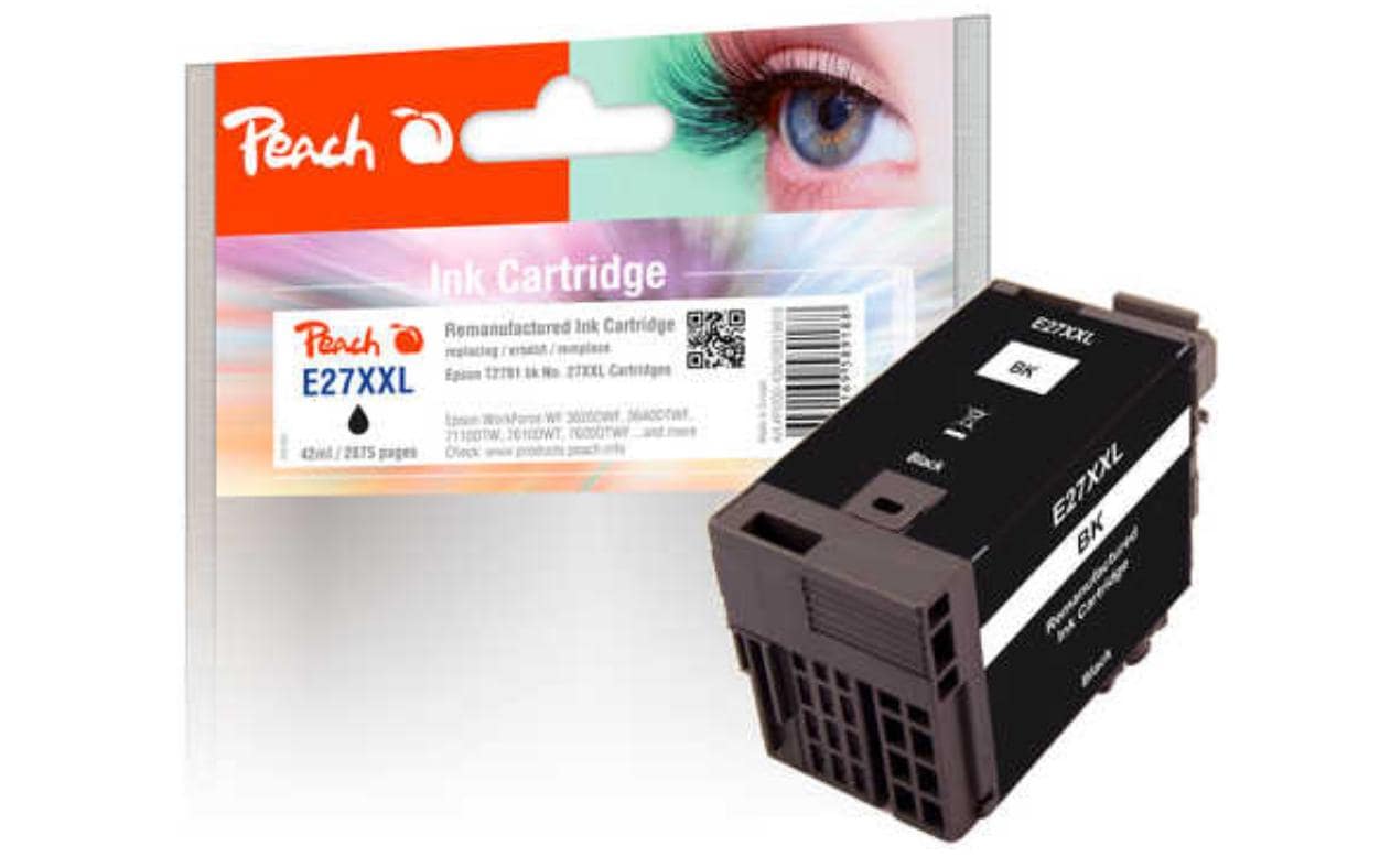 Peach T2791XL Schwarz Tintenpatrone (Kompatibel) – 2'875 Seiten – für Epson WorkForce WF-3600/7600/7700