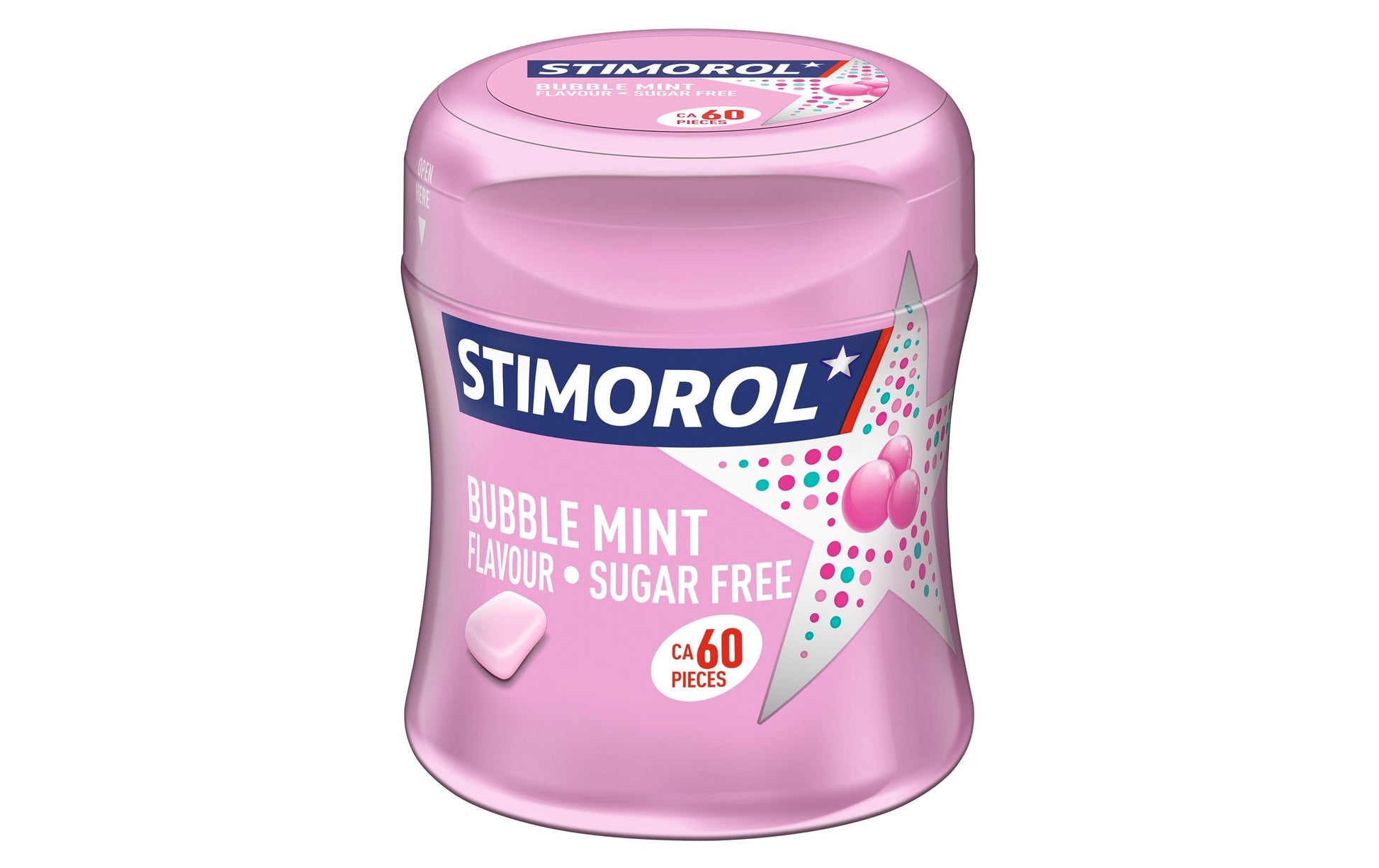 Stimorol Bubblemint Bottle Kaugummi – Menthol & Tutti Frutti, zuckerfrei – 87 g