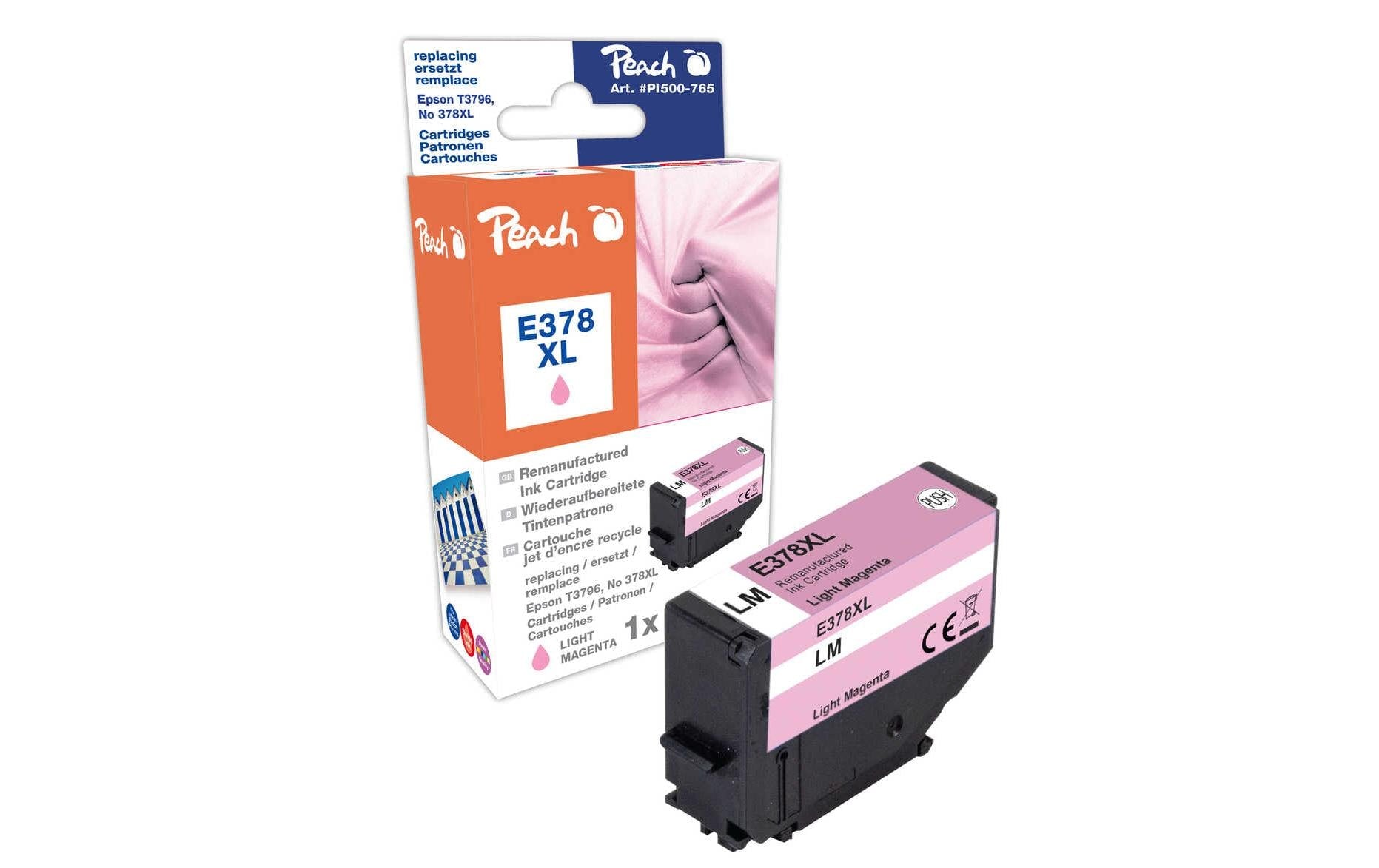 Peach 378XL Magenta Tintenpatrone (Kompatibel) – 830 Seiten – für Epson Expression Photo XP-8000/XP-8500 …