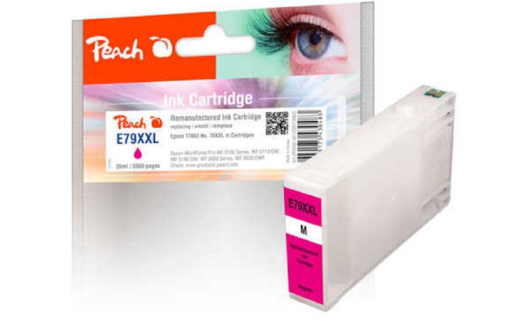 Peach T7893XL Magenta Tintenpatrone (Kompatibel) – 3'560 Seiten – für Epson WorkForce Pro WF-5100/5110/5190 …