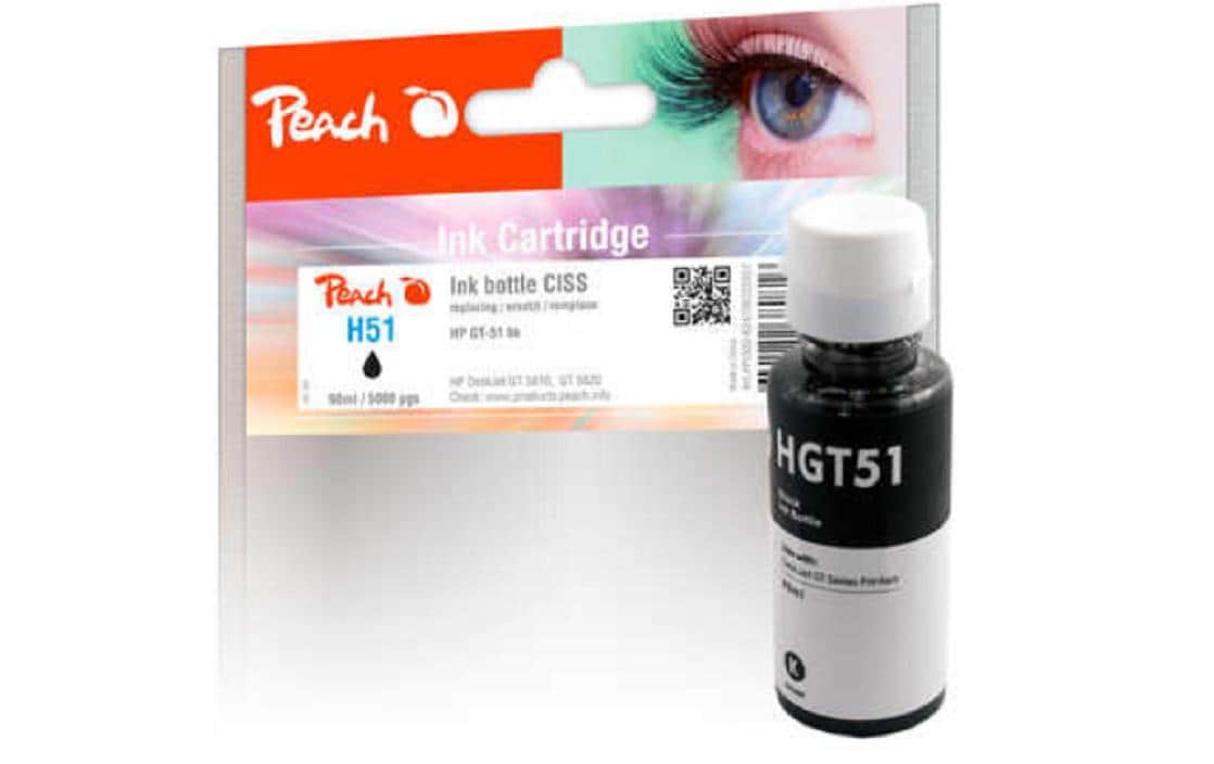 Peach Tinte HP GT51 M0H57AE – Schwarz, 90 ml