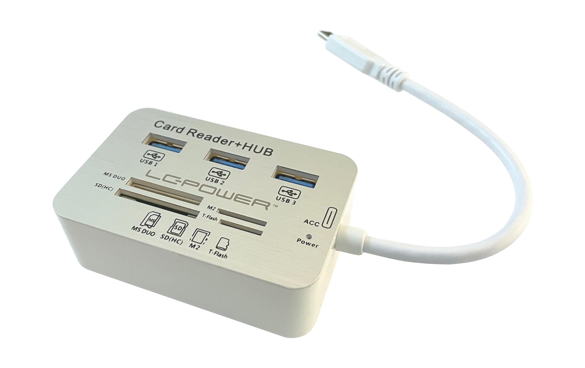 LC-Power LC-HUB-C-CR USB-Hub – USB-C, 3× USB-A, SD/microSD
