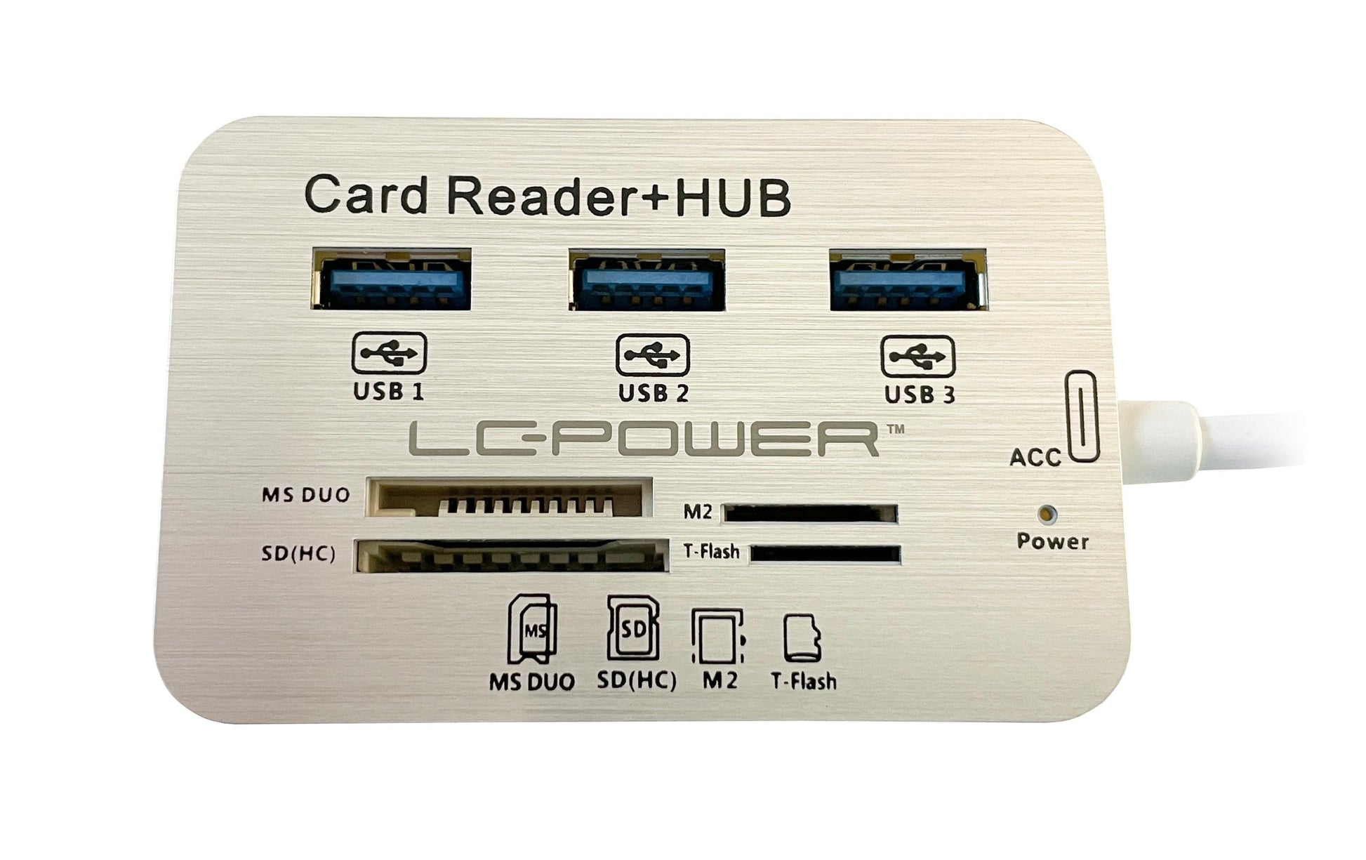 LC-Power LC-HUB-C-CR USB-Hub – USB-C, 3× USB-A, SD/microSD